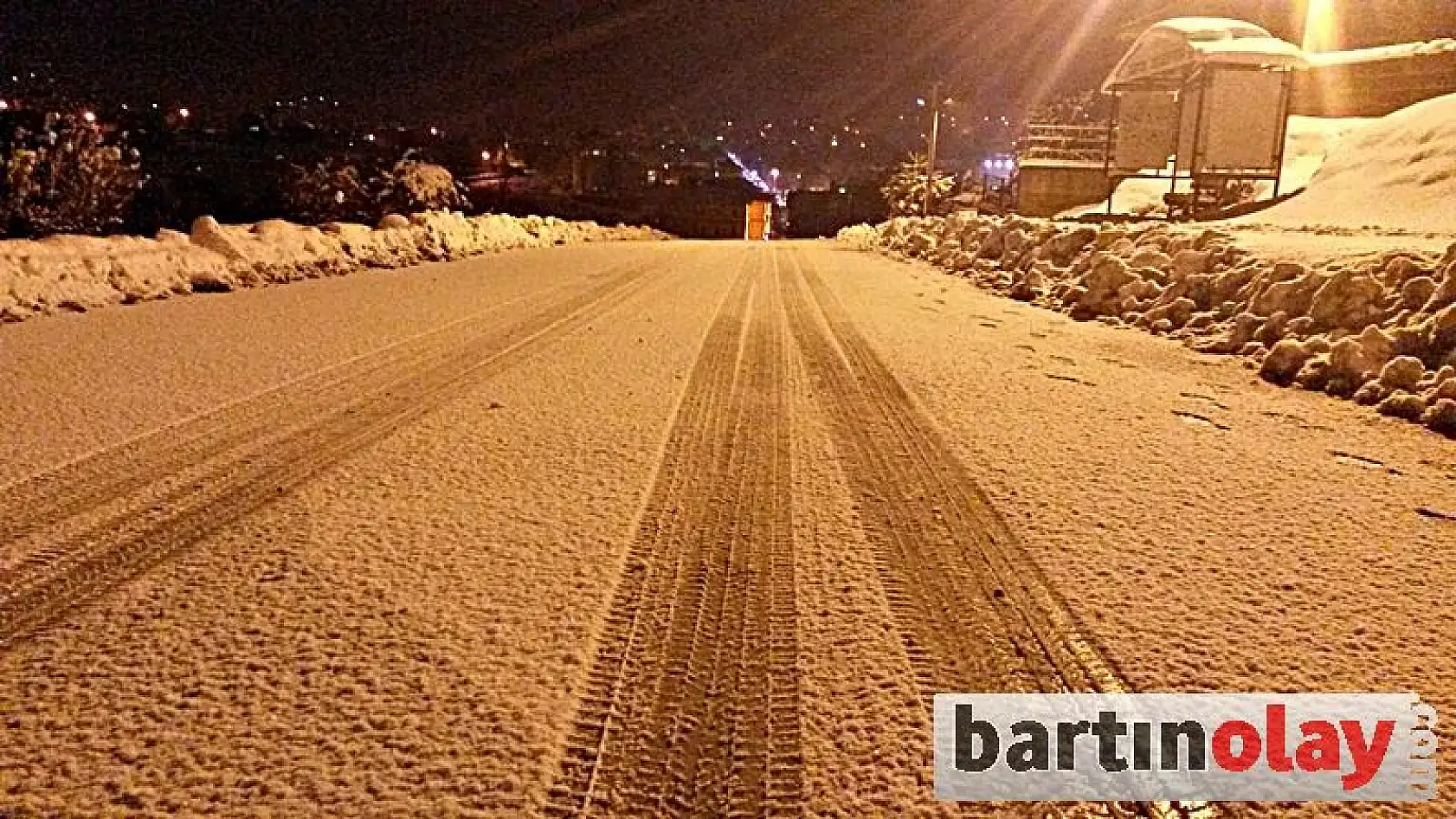 Bartın'da yoğun kar ve tipi 