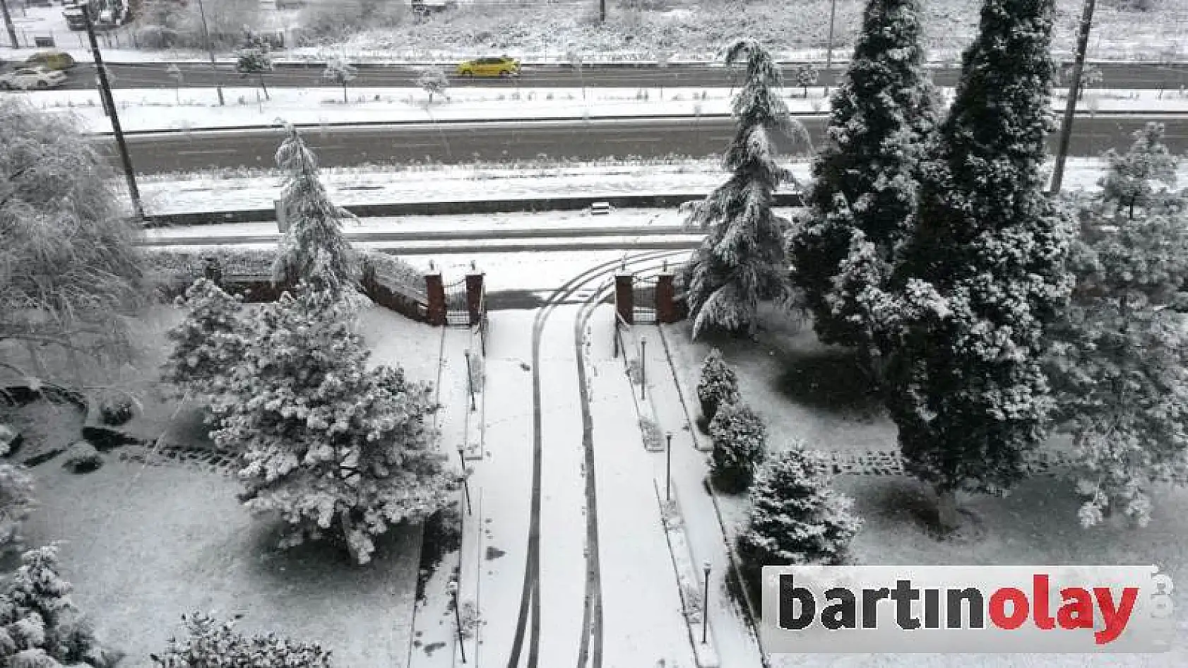 Bartın'dan kar manzaraları