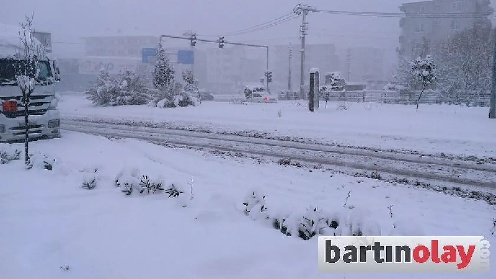 Bartın'da Kar Kalınlığı 25 Santimi Buldu