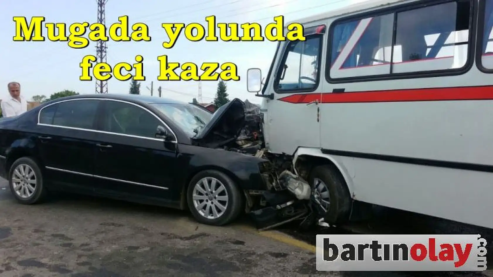 Mugada yolunda feci kaza:11 yaralı