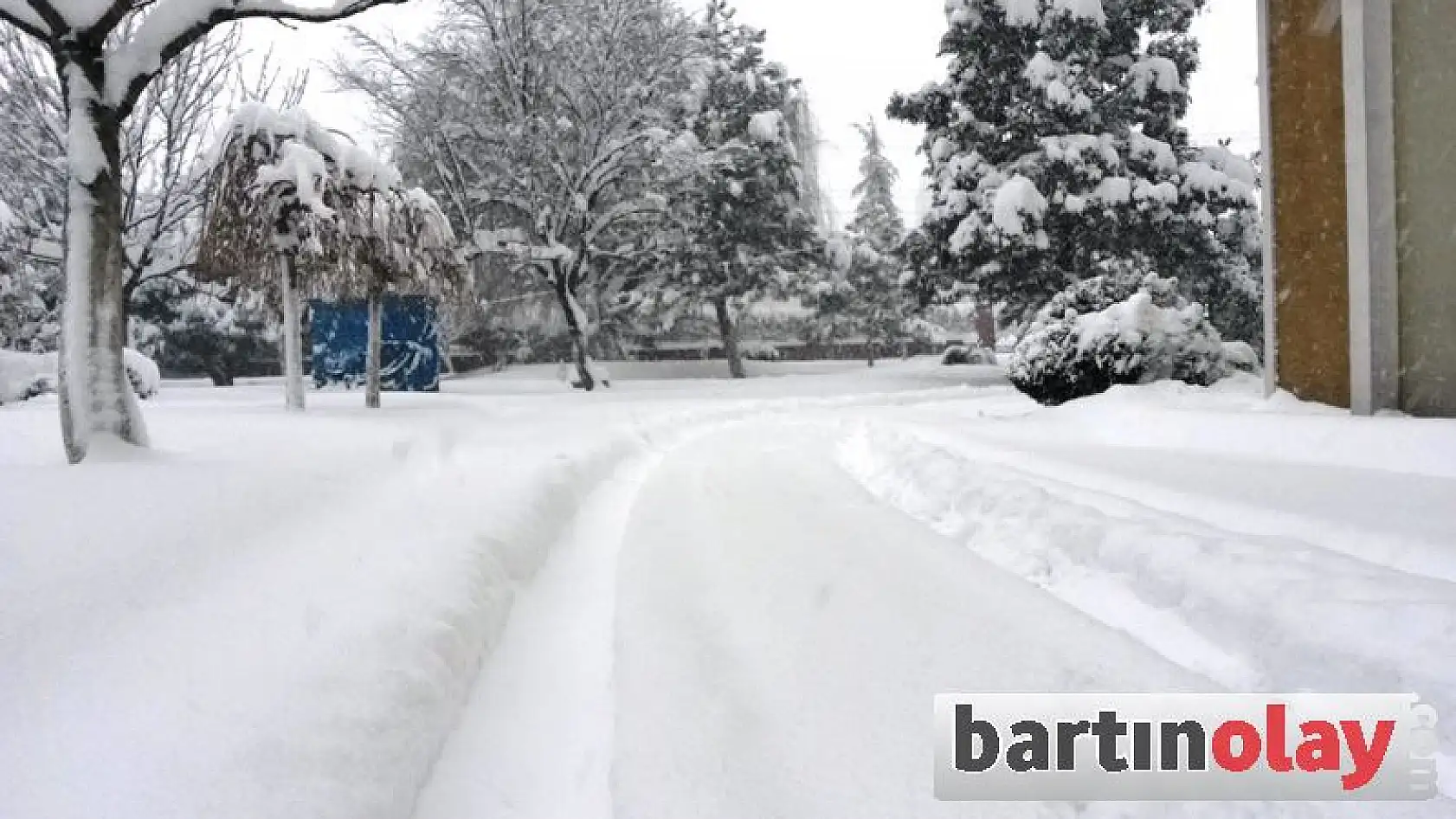 Bartın'da Kar Kalınlığı 25 Santimi Buldu