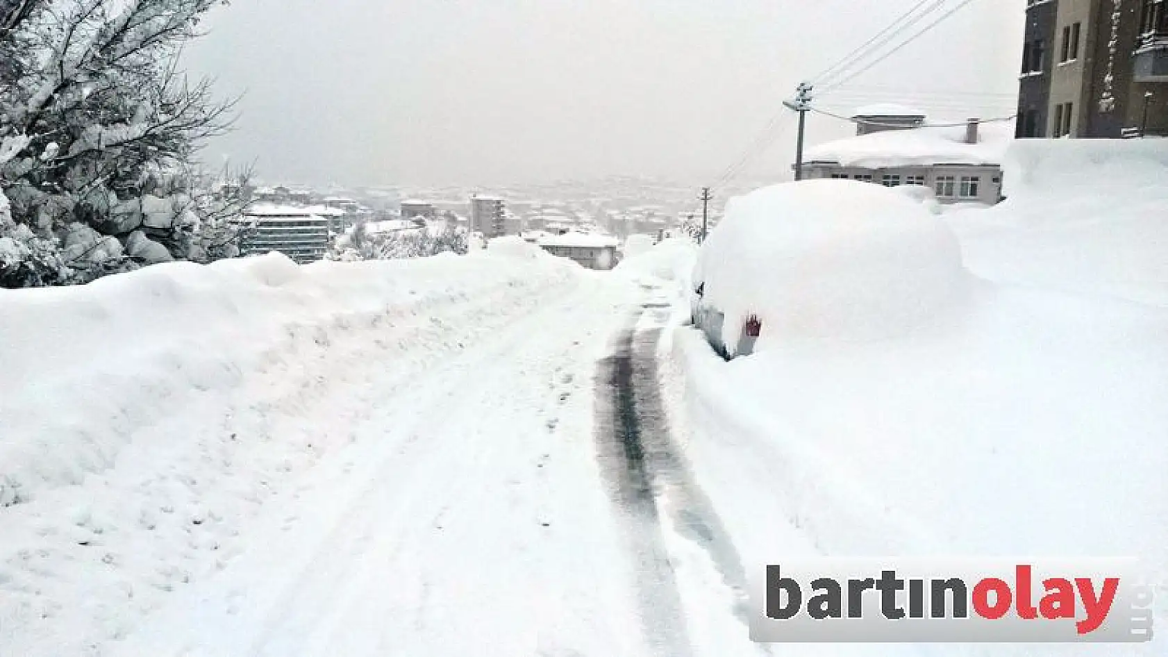 Bartın'da kar kalınlığı 1,5 Metreyi Geçti