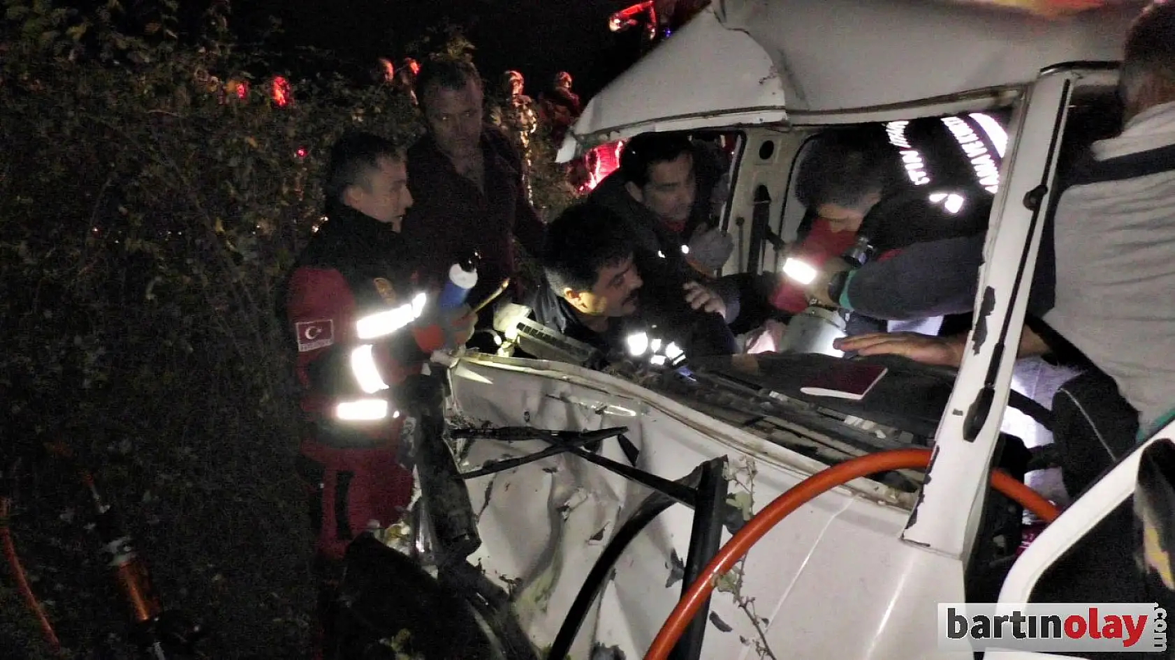 İki araç mandalara çarptı