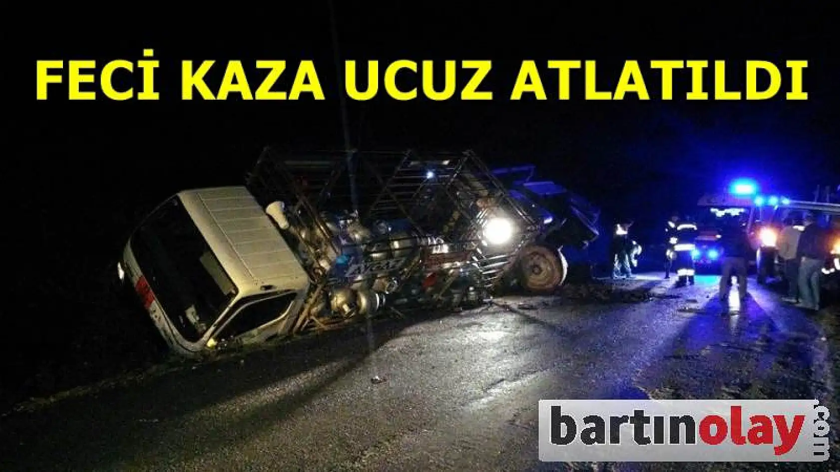 Freni patlayan kamyon dehşet saçtı