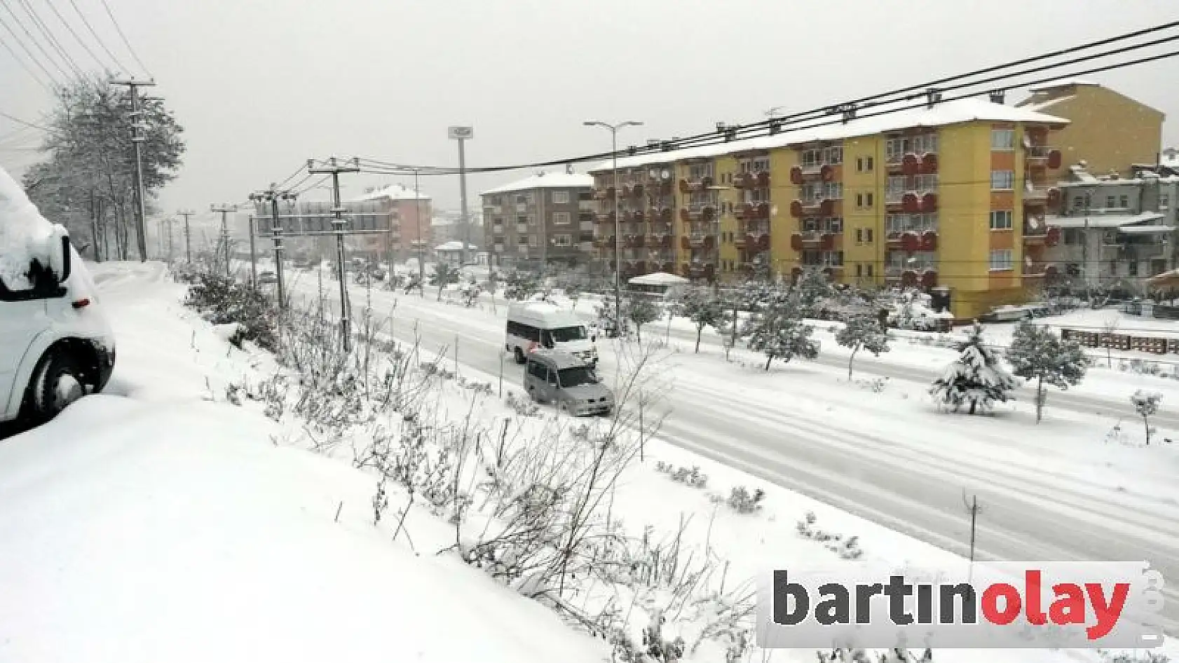Bartın'da Kar Kalınlığı 25 Santimi Buldu