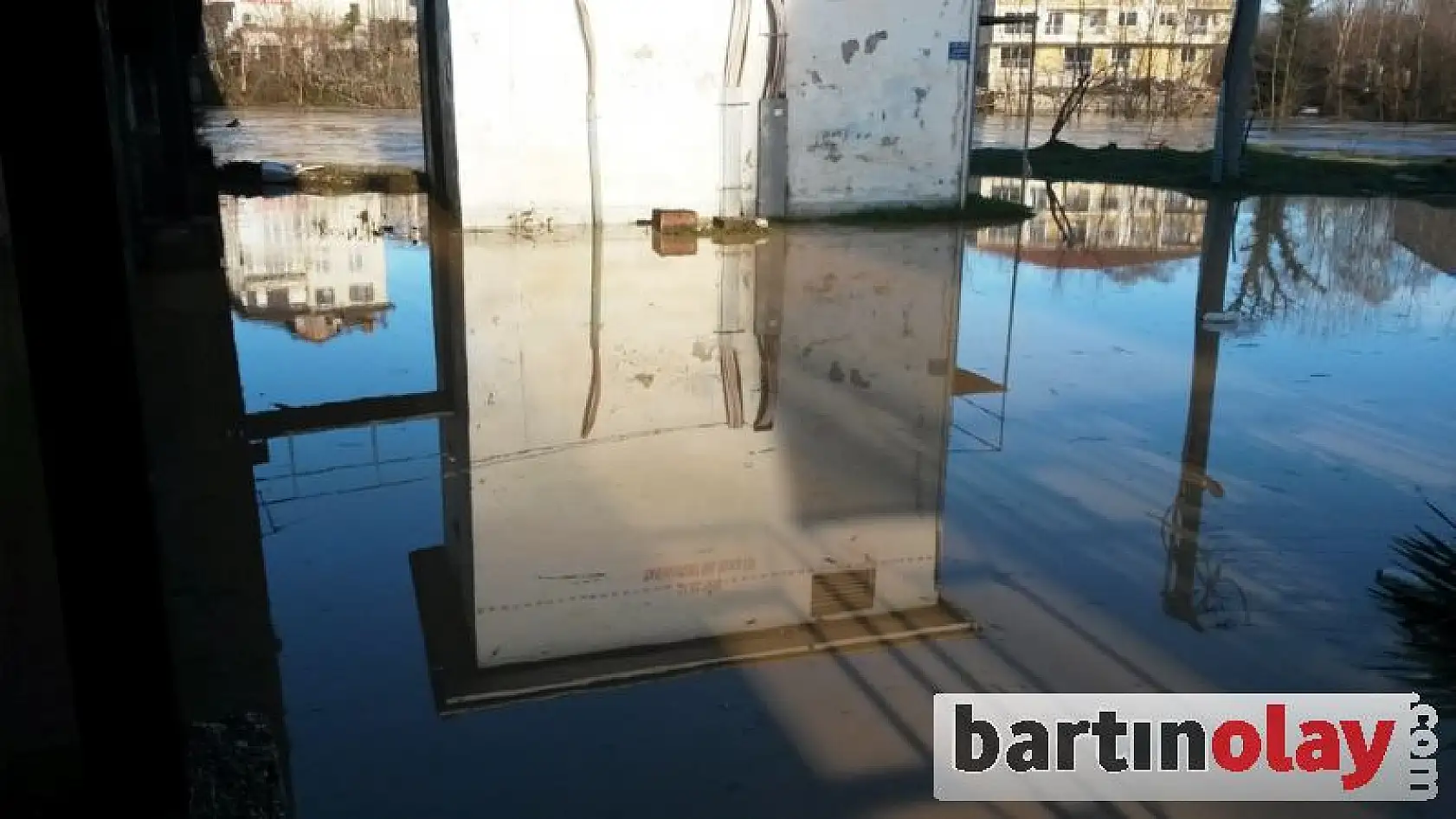 Bartın Irmağında taşkın görüntüleri 