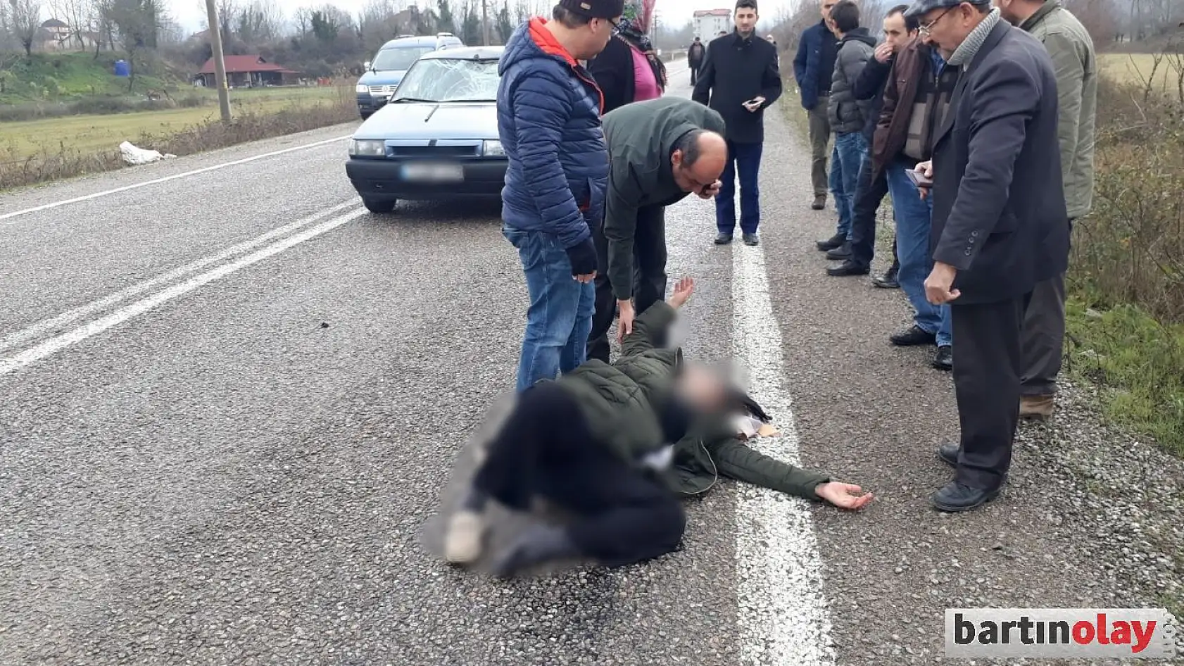 Akıl almaz kaza, 1 yaralı