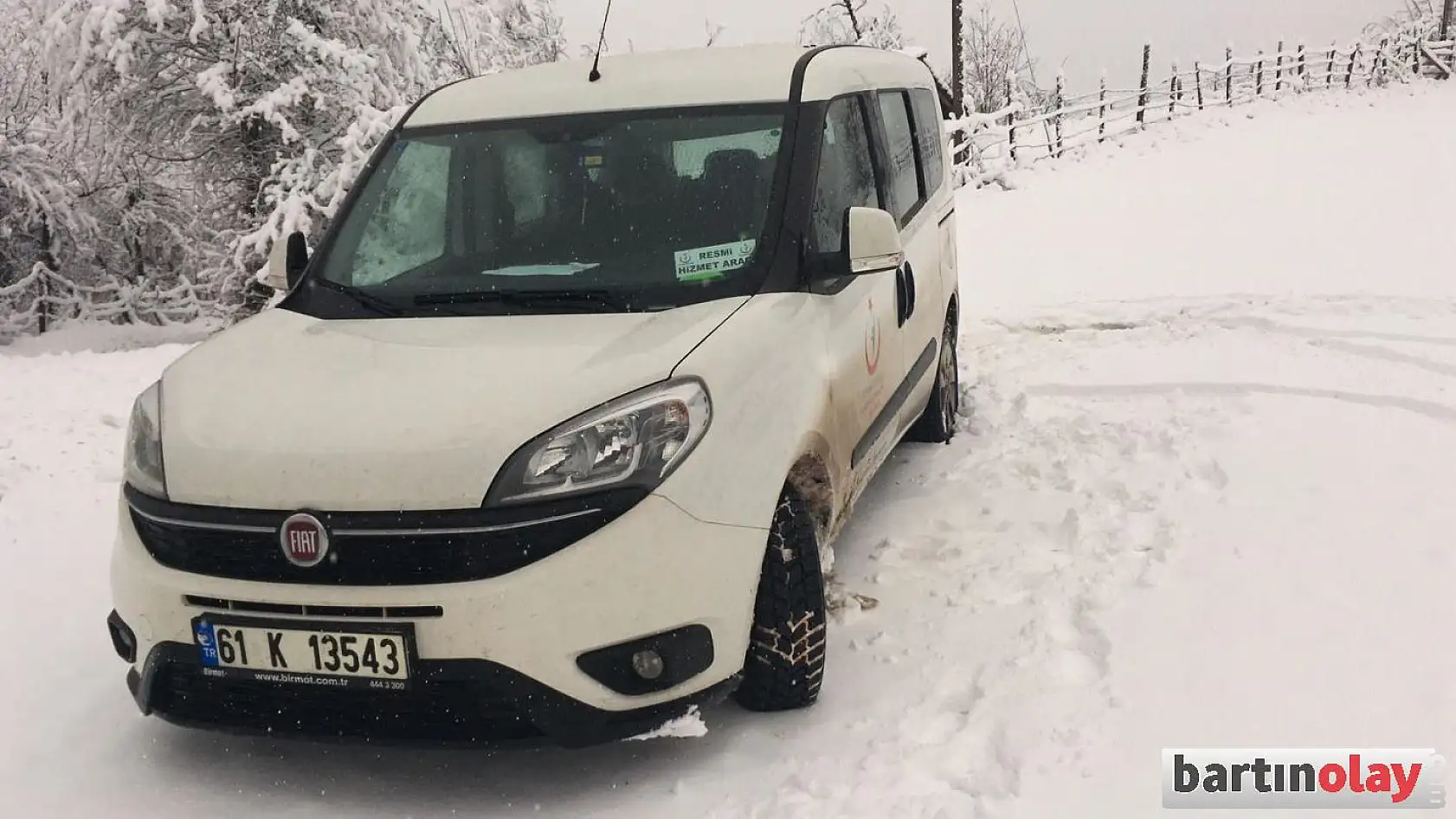 Arıt'ın zirvesinden kar manzaraları