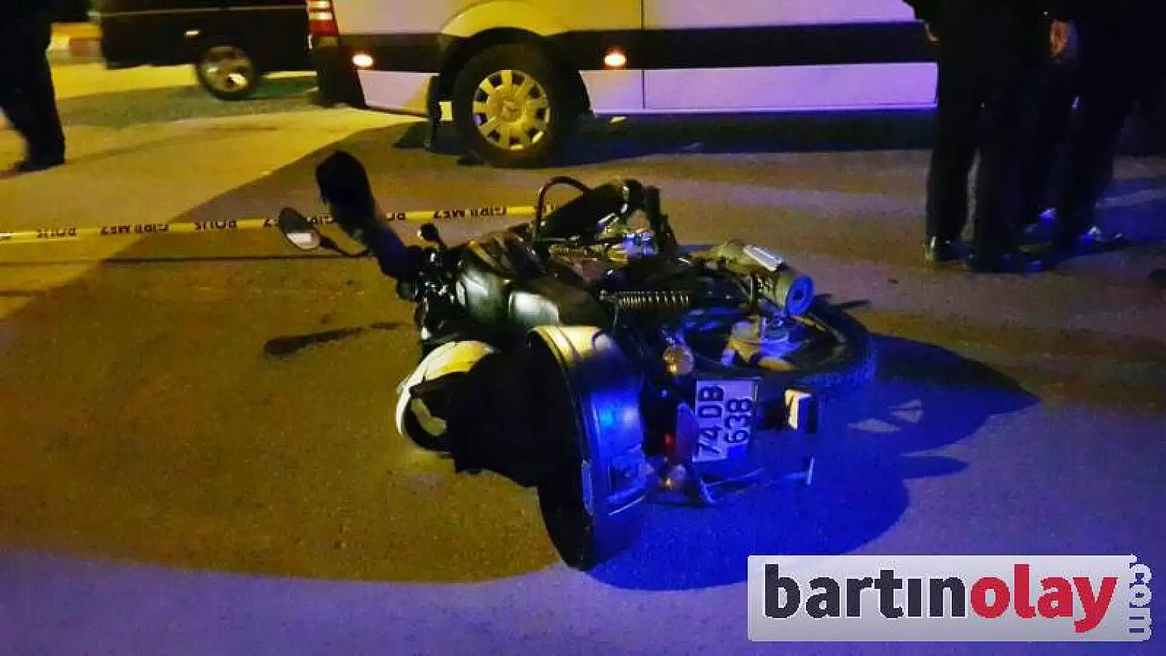 Bartın'da ölümlü motor kazası