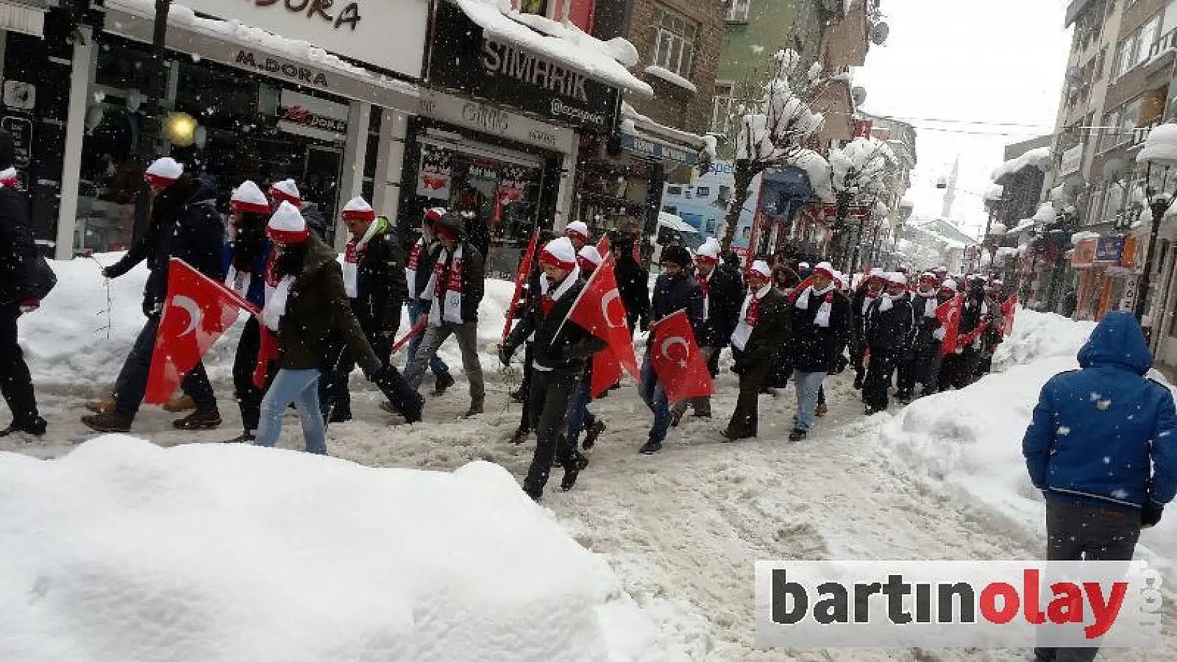 Bartın'da Sarıkamış Şehitleri İçin Yürüdüler