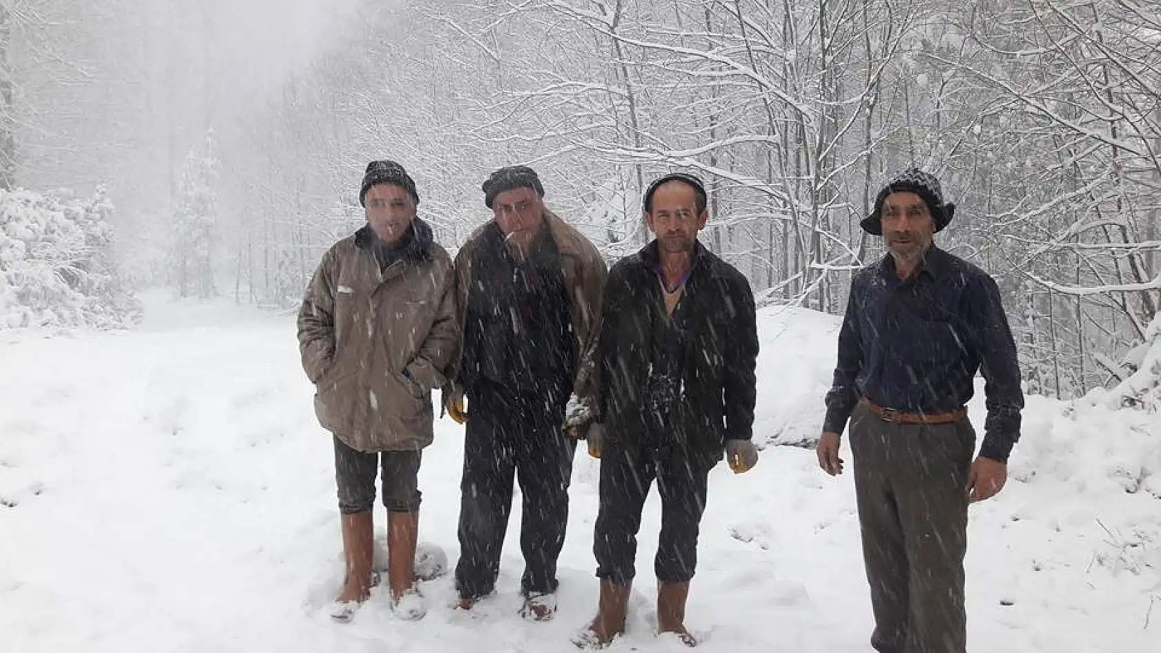 Bartın'da Yüksek Kesimlere Kar Yağdı