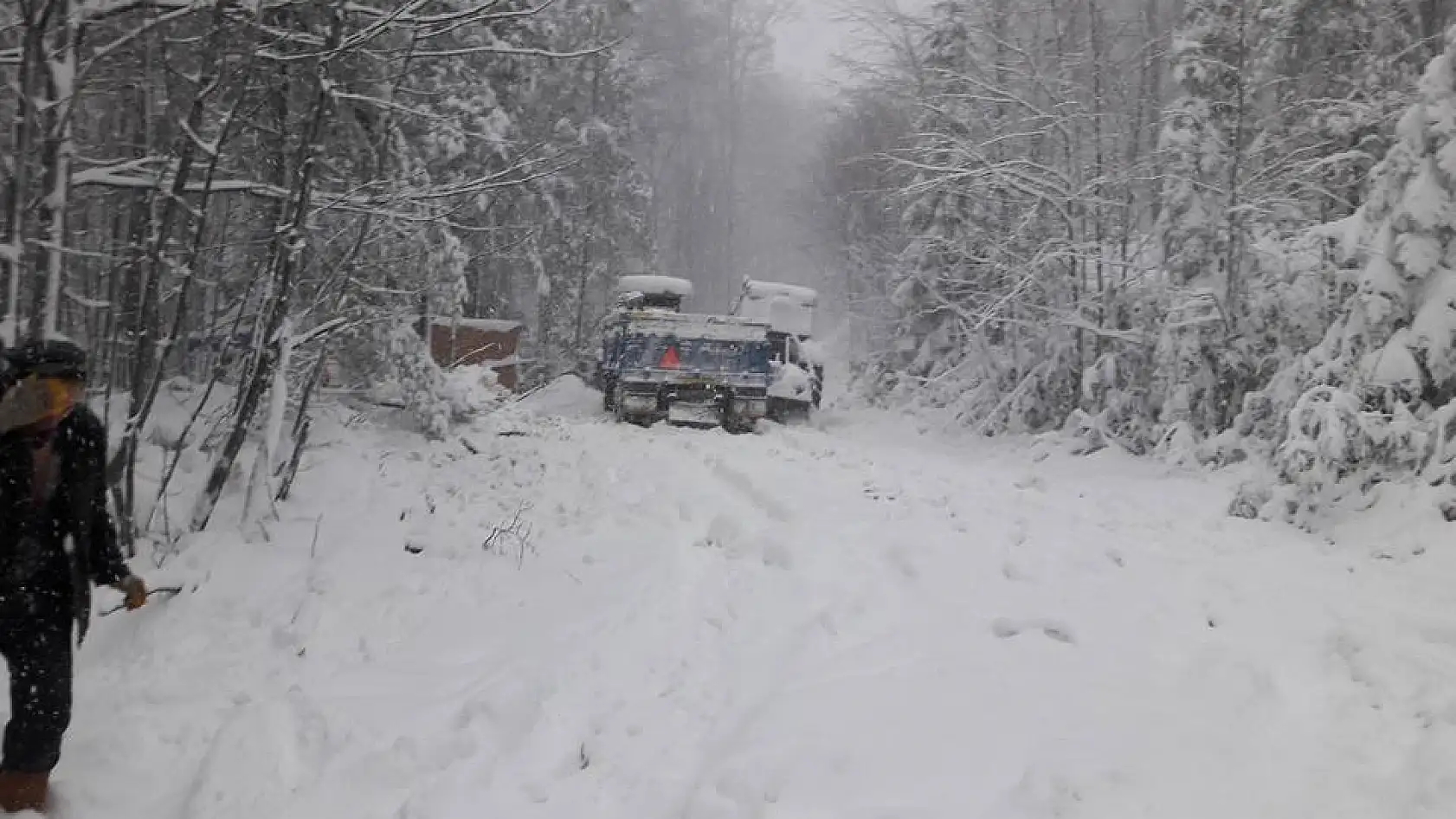 Bartın'da Yüksek Kesimlere Kar Yağdı