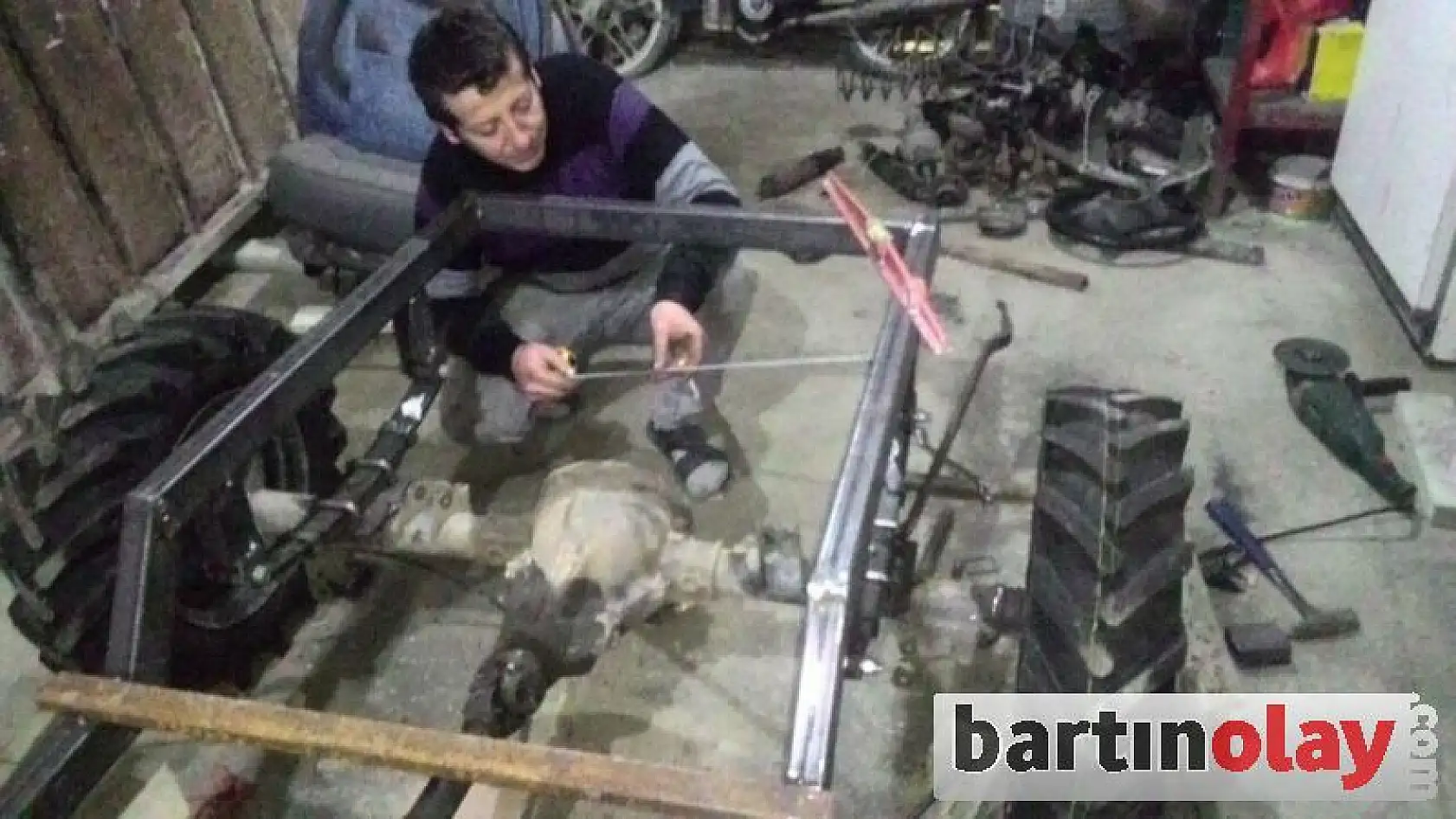 Bartınlı usta 4 çeker arazi aracı yaptı