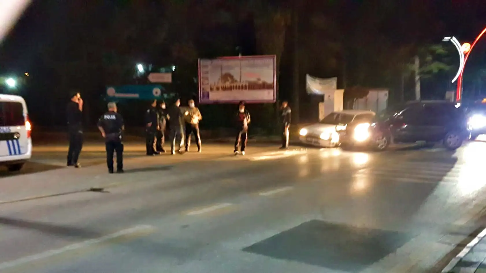 Bulvarda kaza, çarpışma