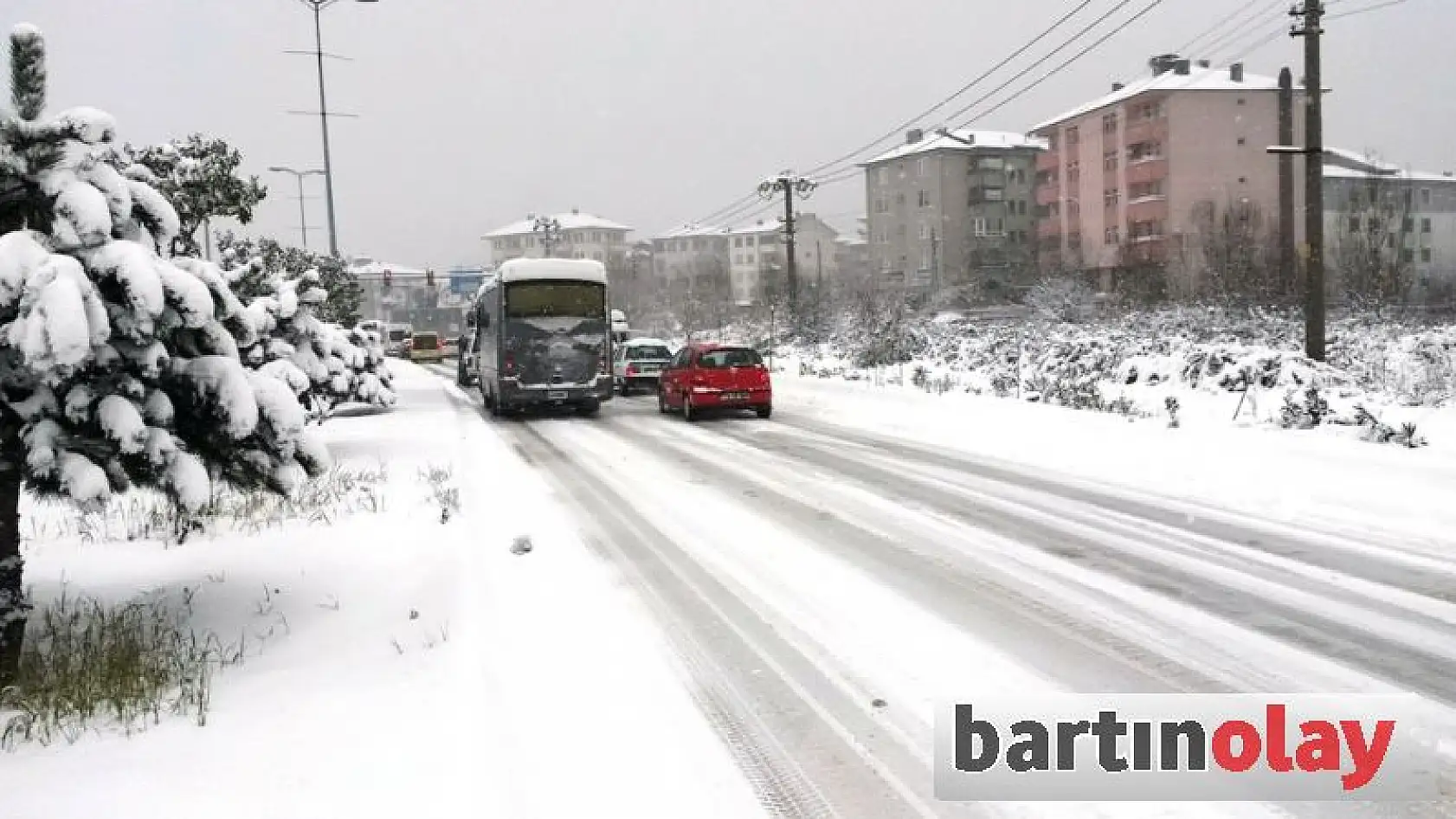 Bartın'da Kar Kalınlığı 25 Santimi Buldu