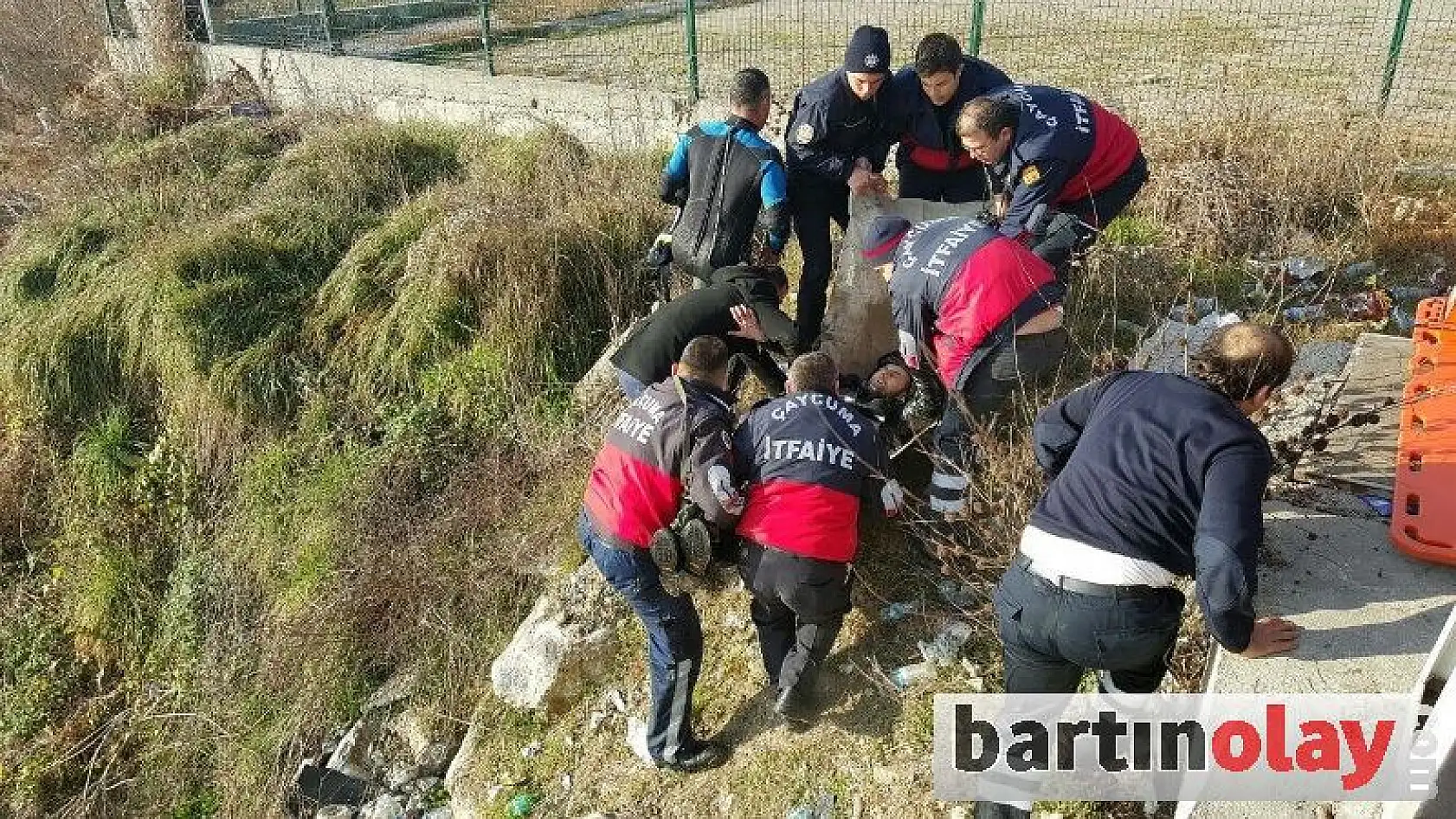 İntihar etmek isteyen şahıs ırmağa atladı