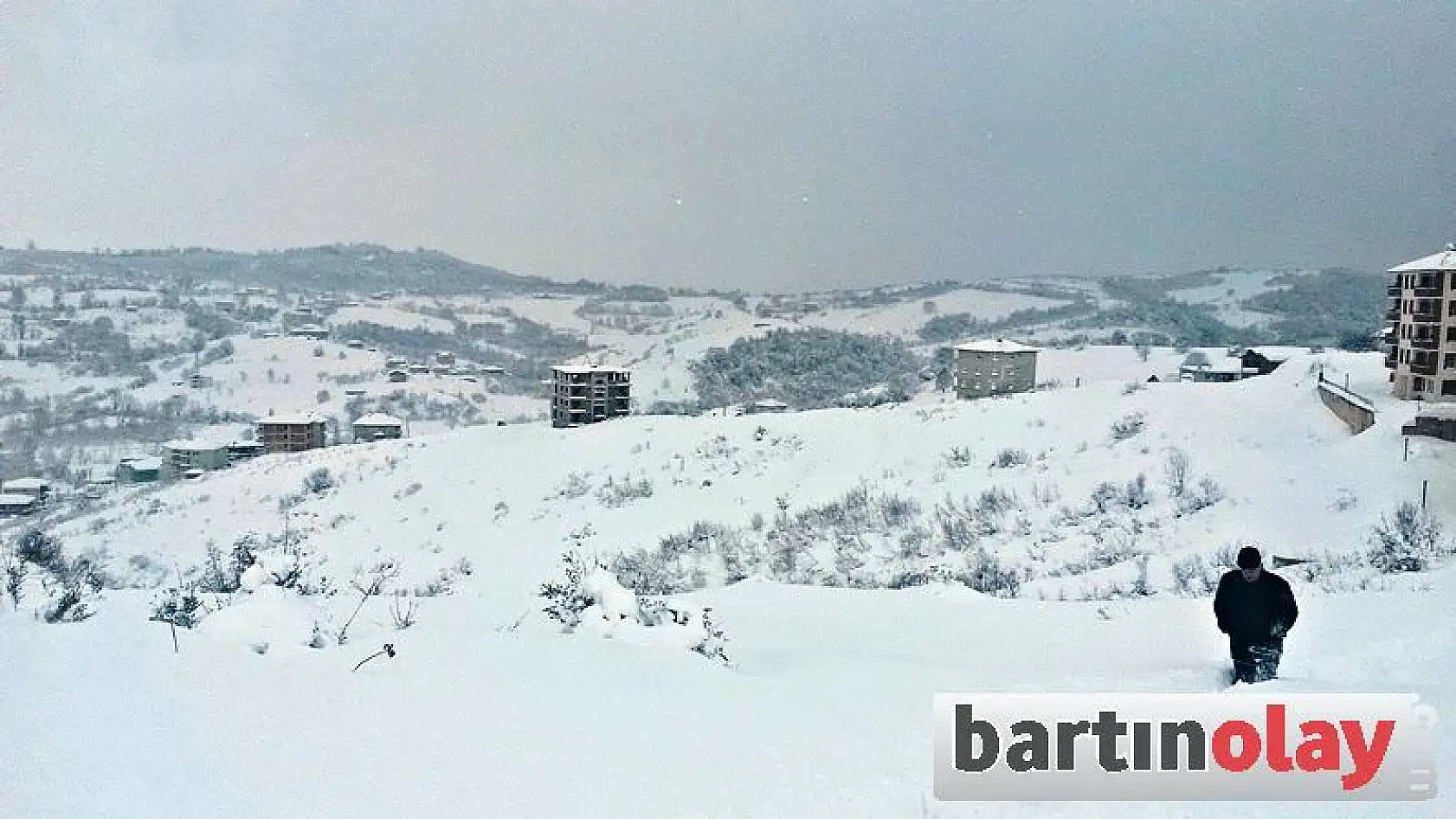 Bartın'da kar kalınlığı 1,5 Metreyi Geçti