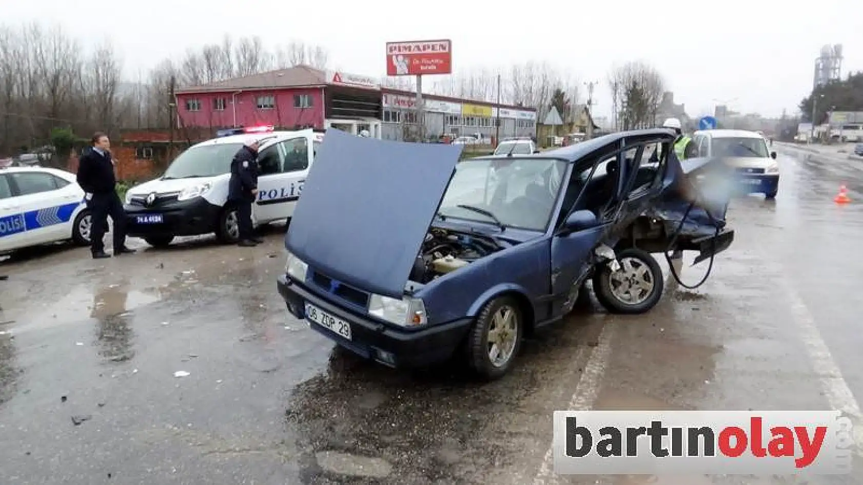 Bartın'da feci kaza