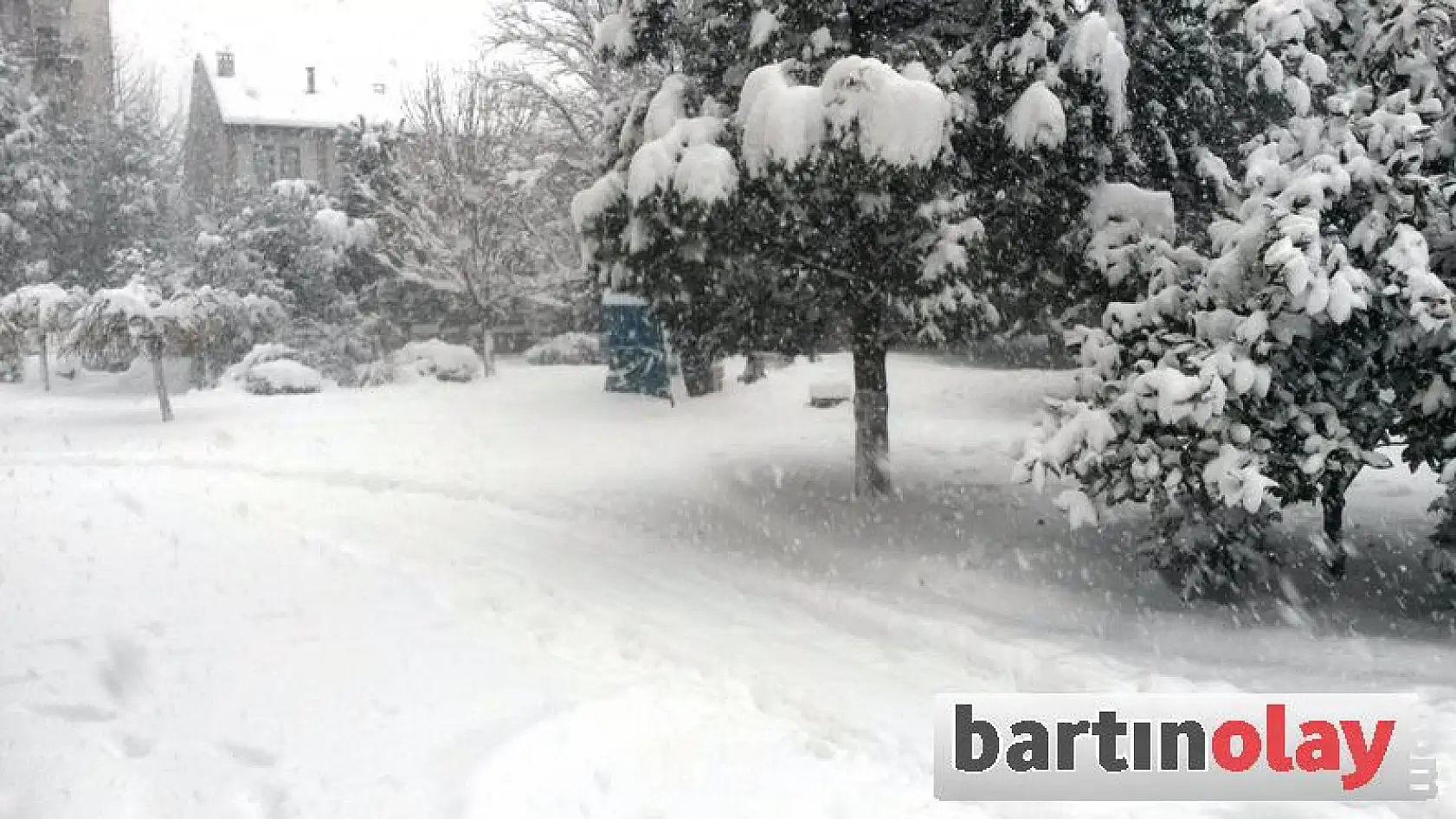 Bartın'da Kar Kalınlığı 25 Santimi Buldu