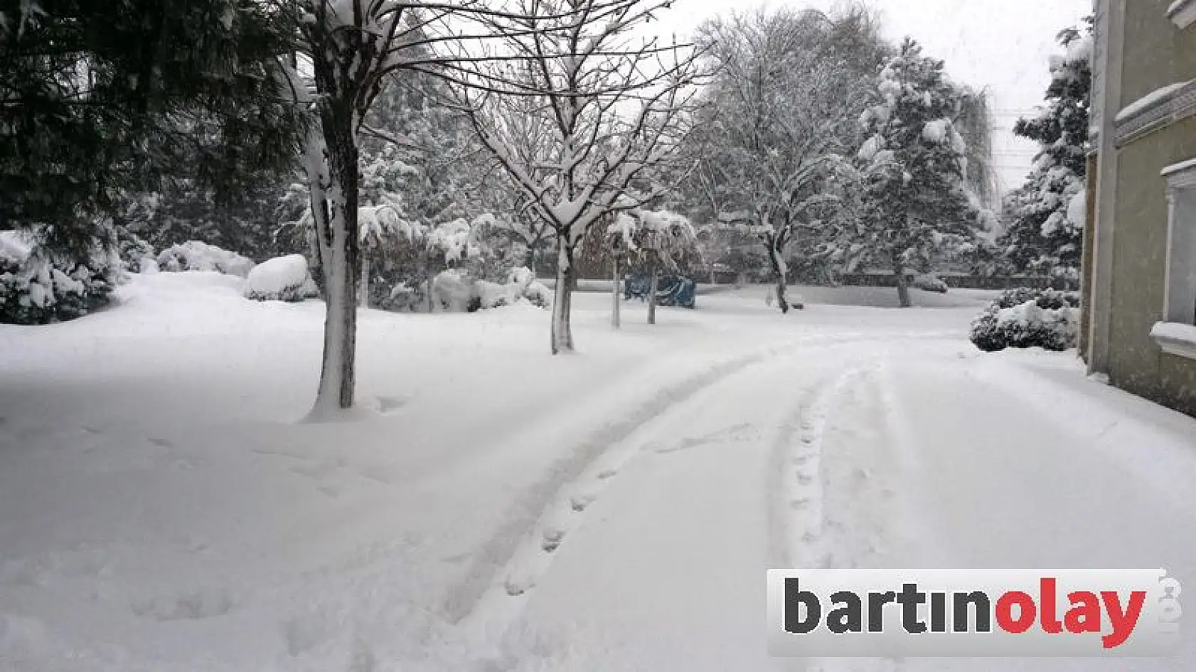 Bartın'da Kar Kalınlığı 25 Santimi Buldu