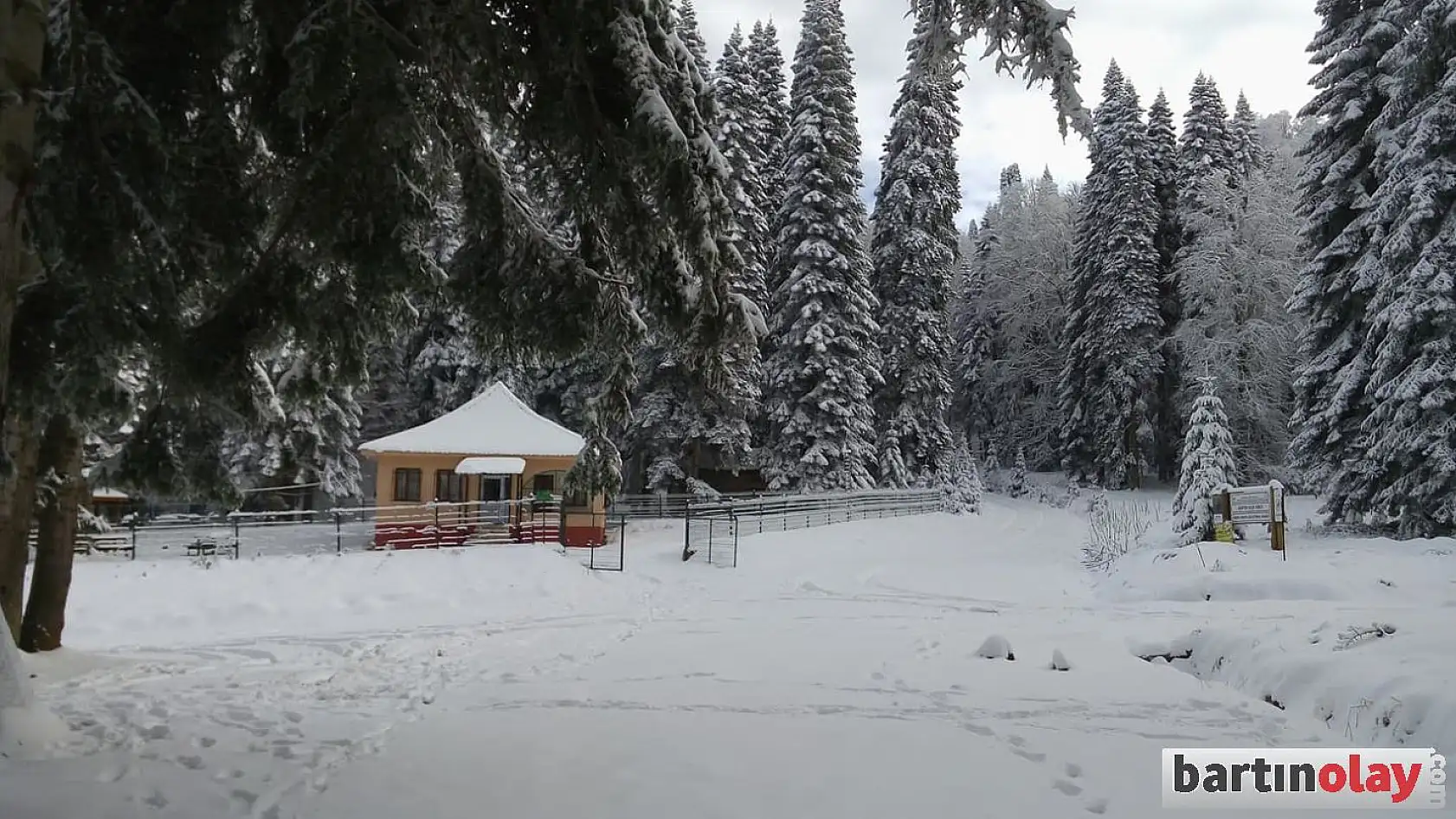 Gezen yaylasından büyüleyen kar manzaraları