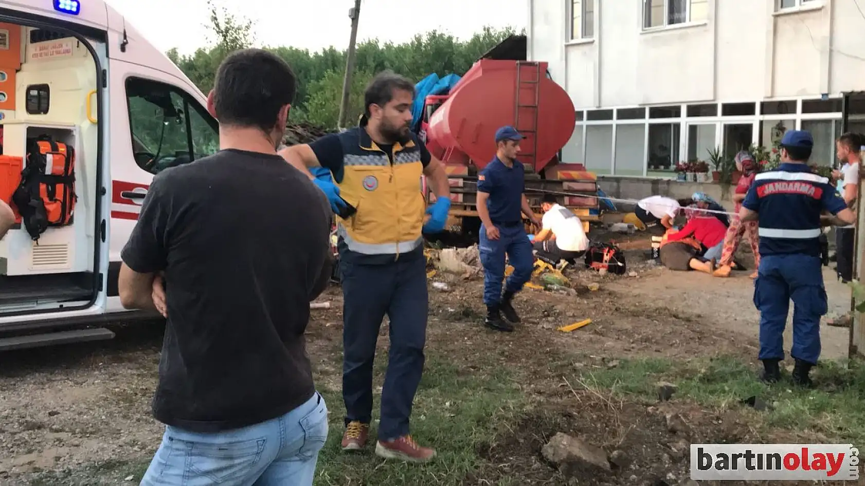 İtfaiye aracı dehşet saçtı