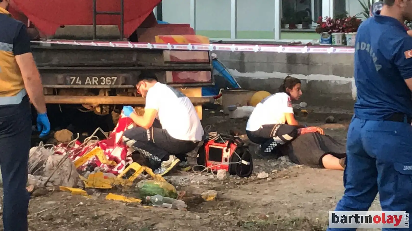 İtfaiye aracı dehşet saçtı