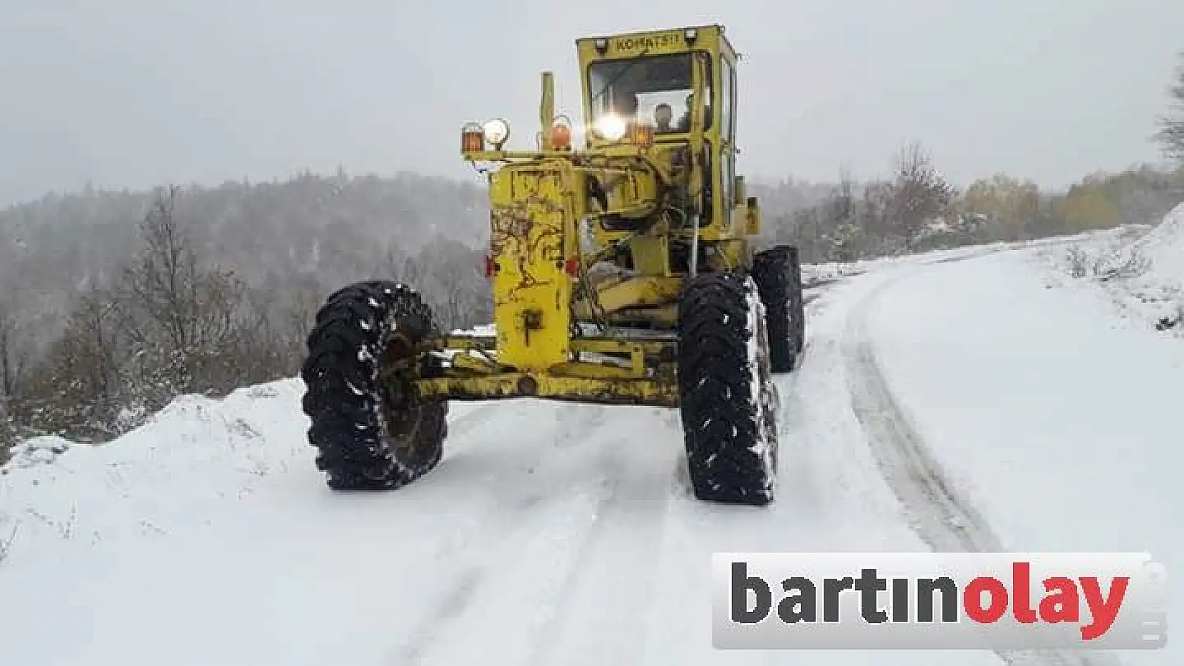 Kar nedeniyle o köyde yollar kapandı
