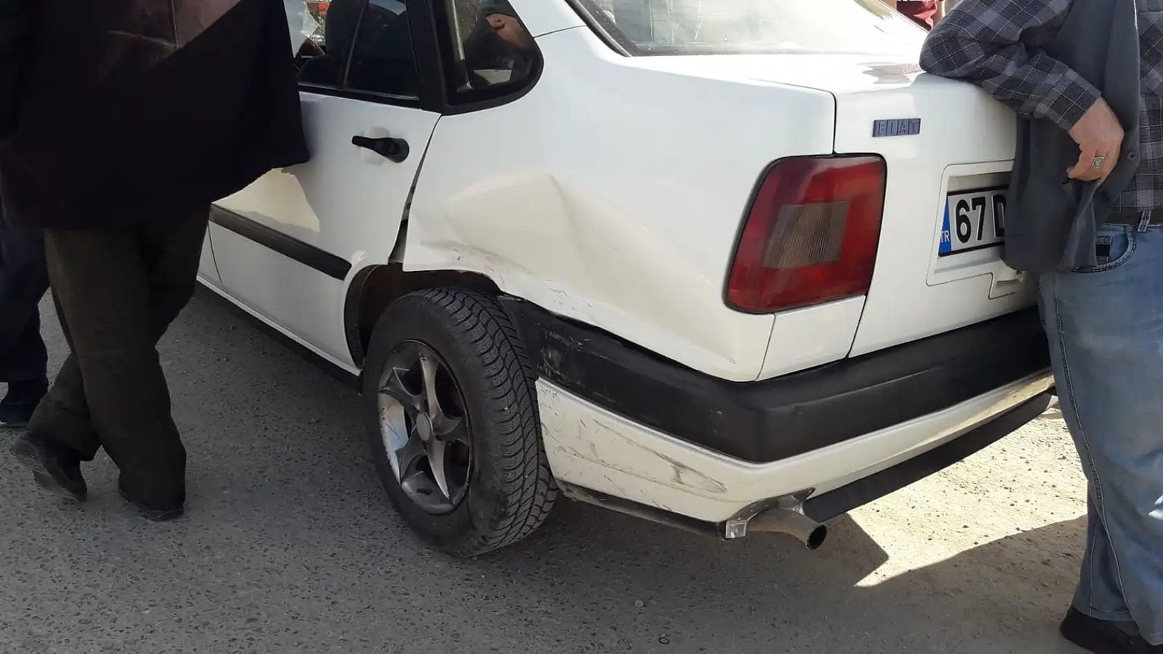 Kavşakta kaza, çarpıştılar