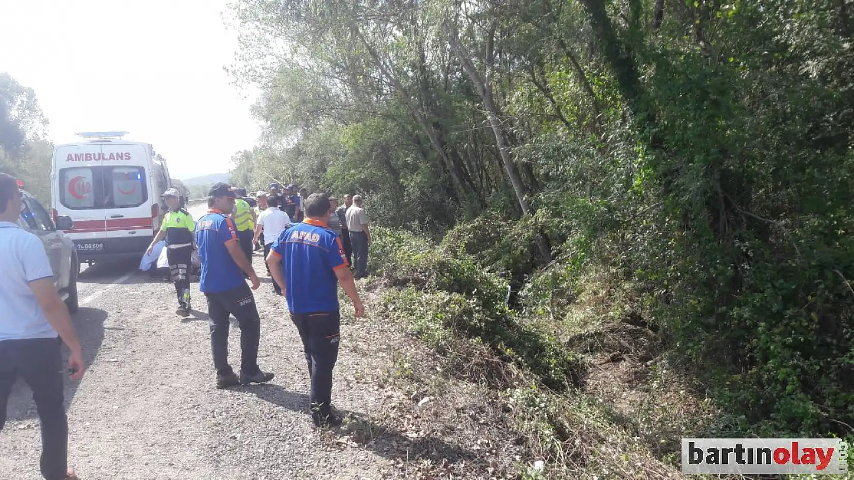 Kontrolden çıktı, Şarampole devrildi