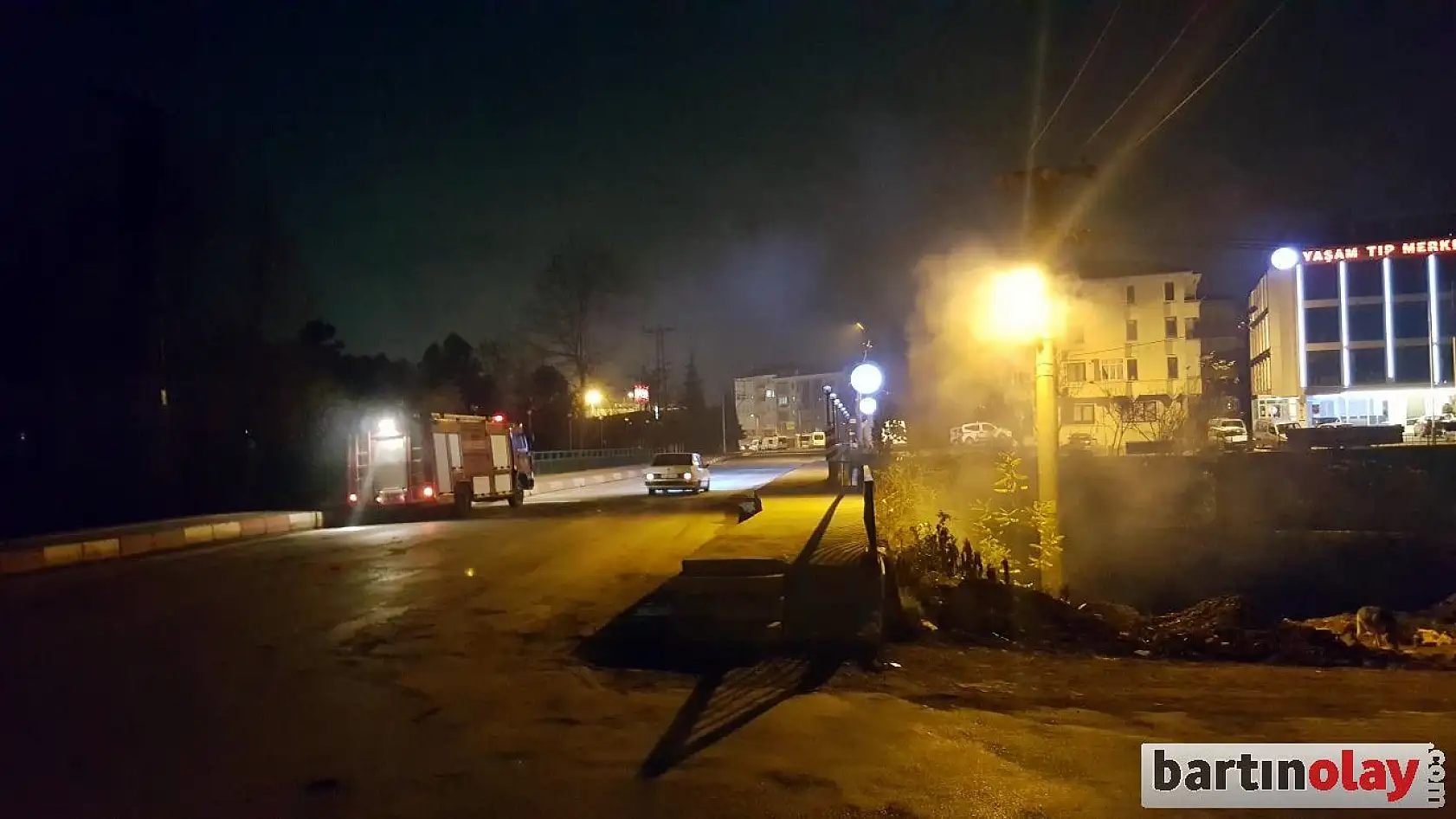 Köprü altında dumanı hesaba katmadı