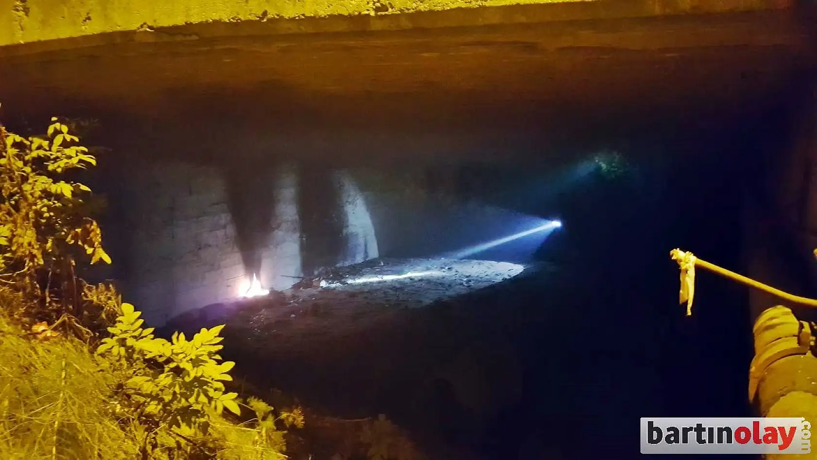 Köprü altında dumanı hesaba katmadı