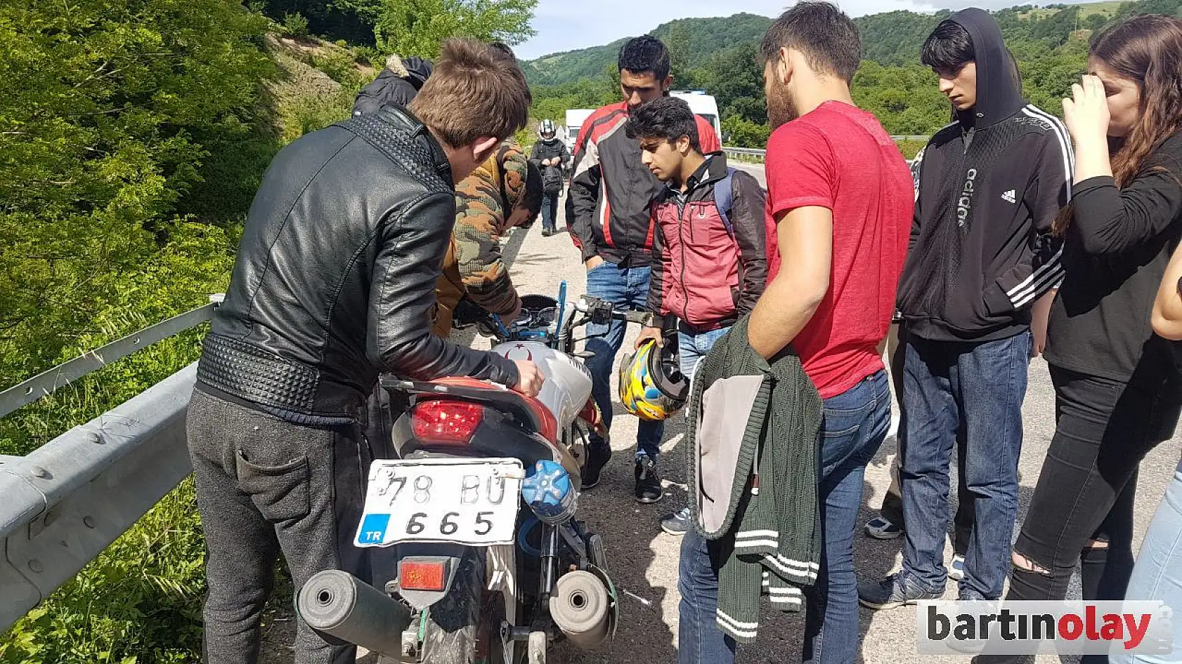 Motosiklet kazası, 1 yaralı