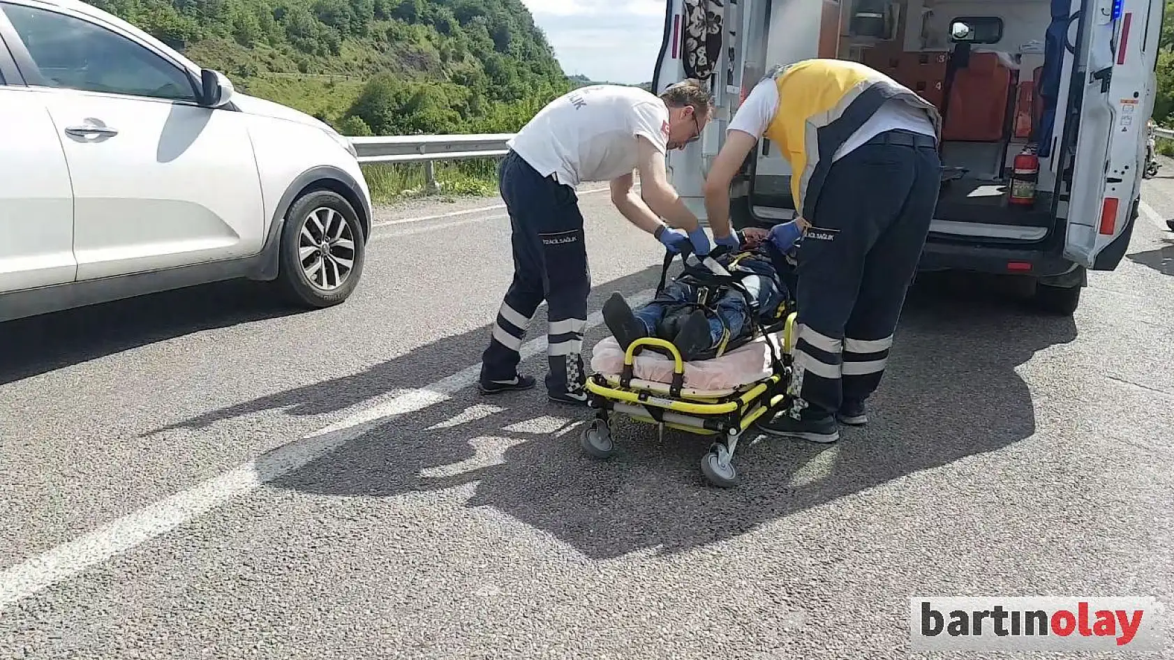 Motosiklet kazası, 1 yaralı