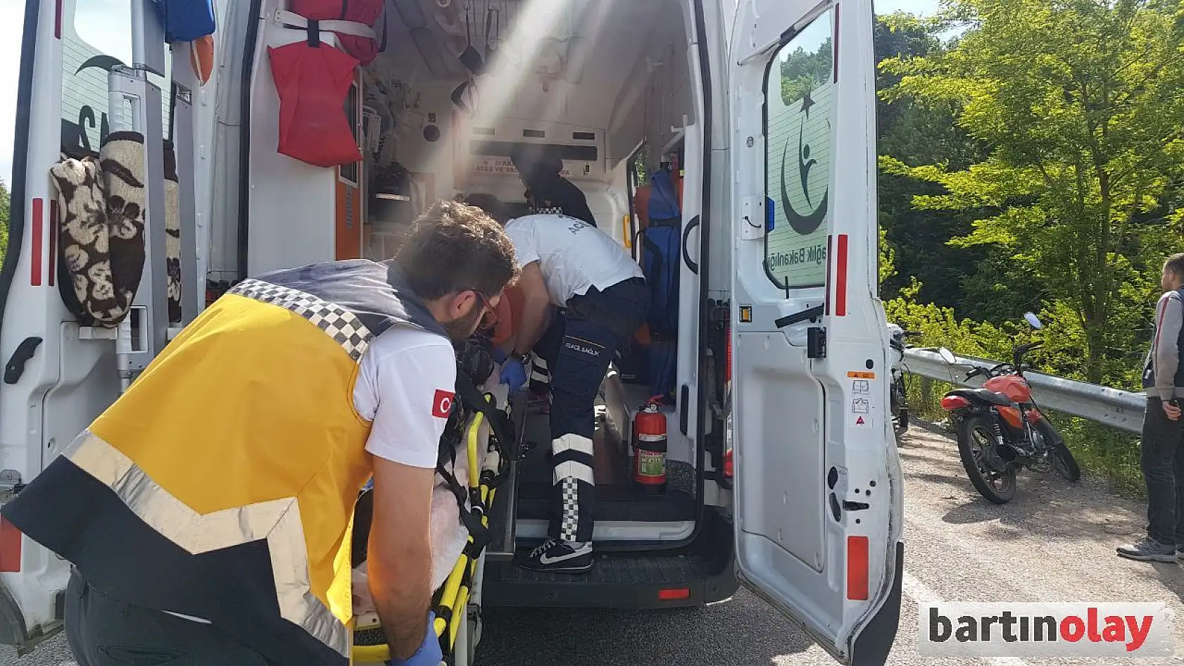 Motosiklet kazası, 1 yaralı