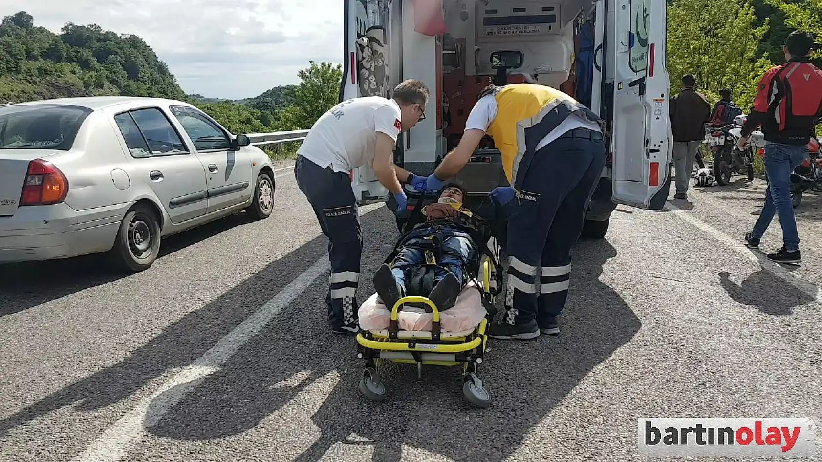 Motosiklet kazası, 1 yaralı