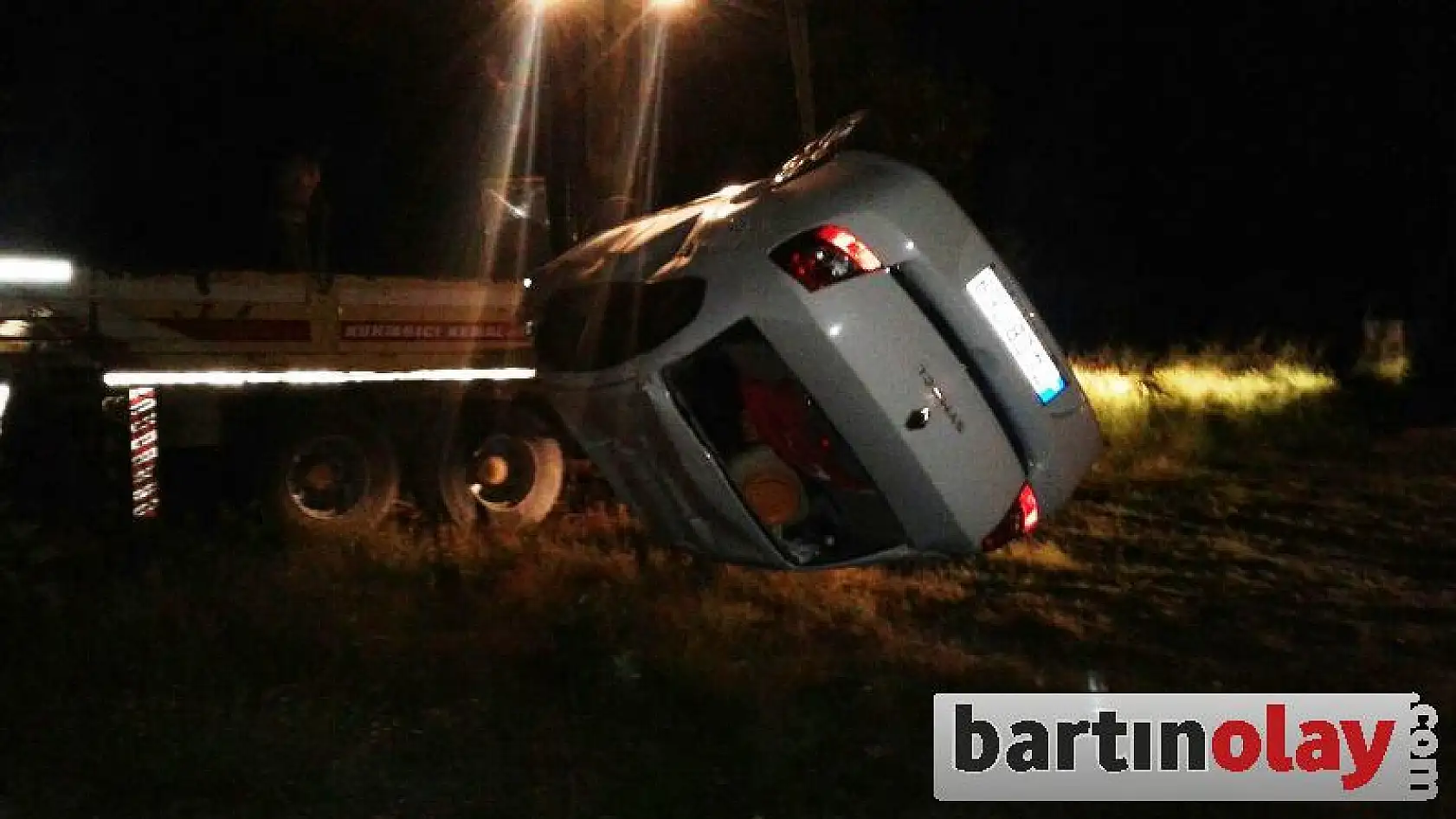 Otomobil takla attı, 1 yaralı