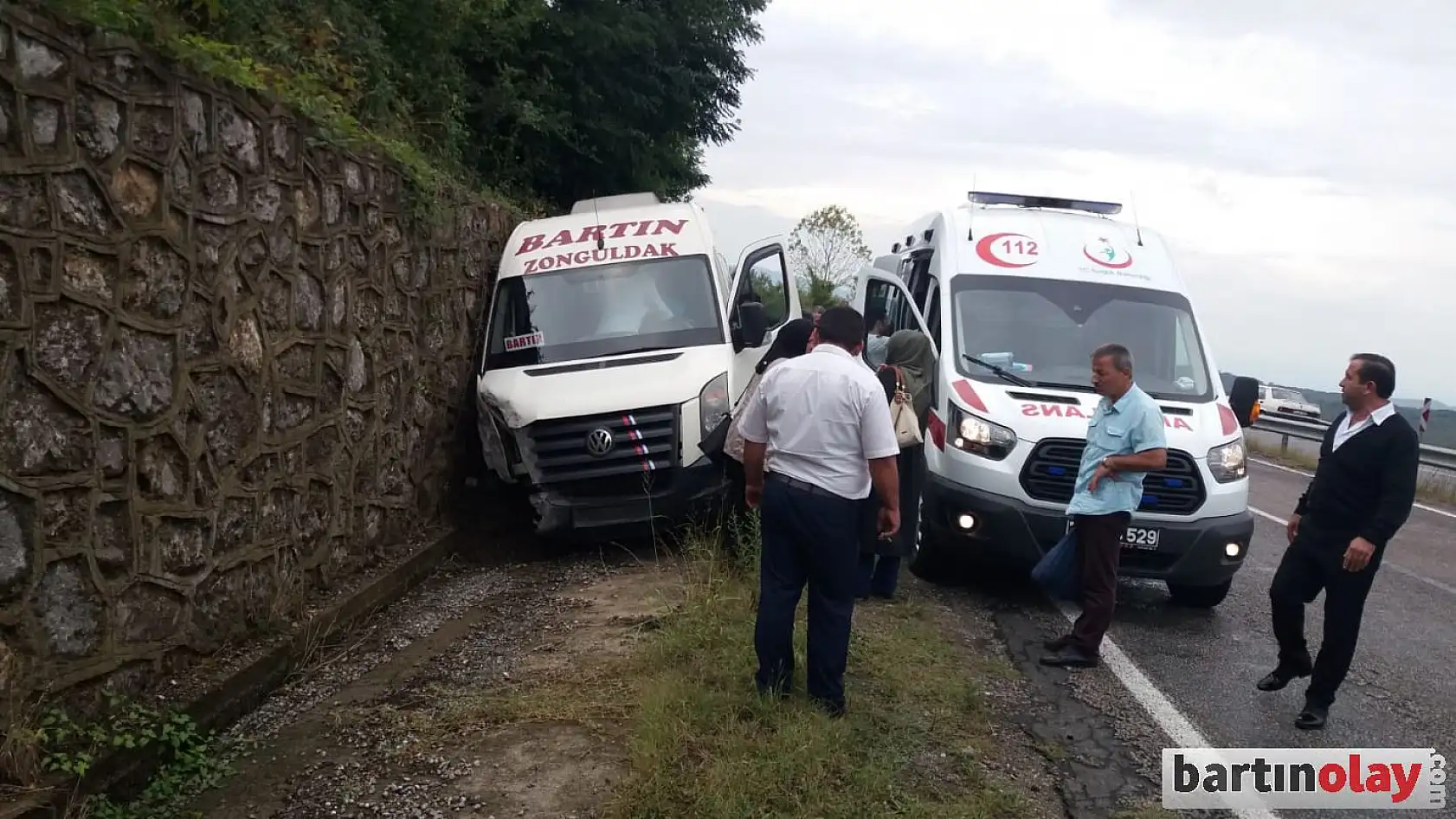 Yolcu minibüsü kaydı!