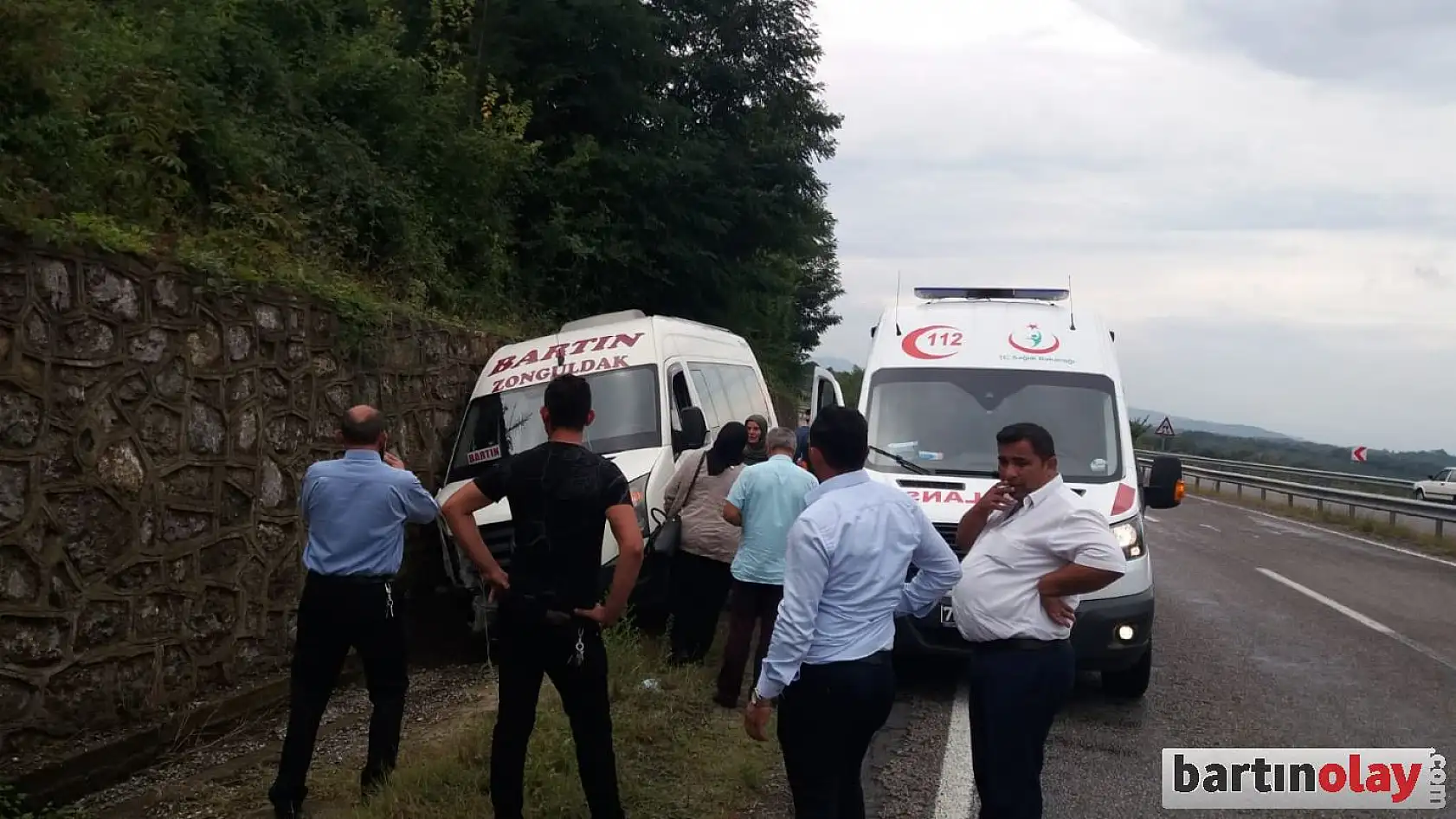 Yolcu minibüsü kaydı!