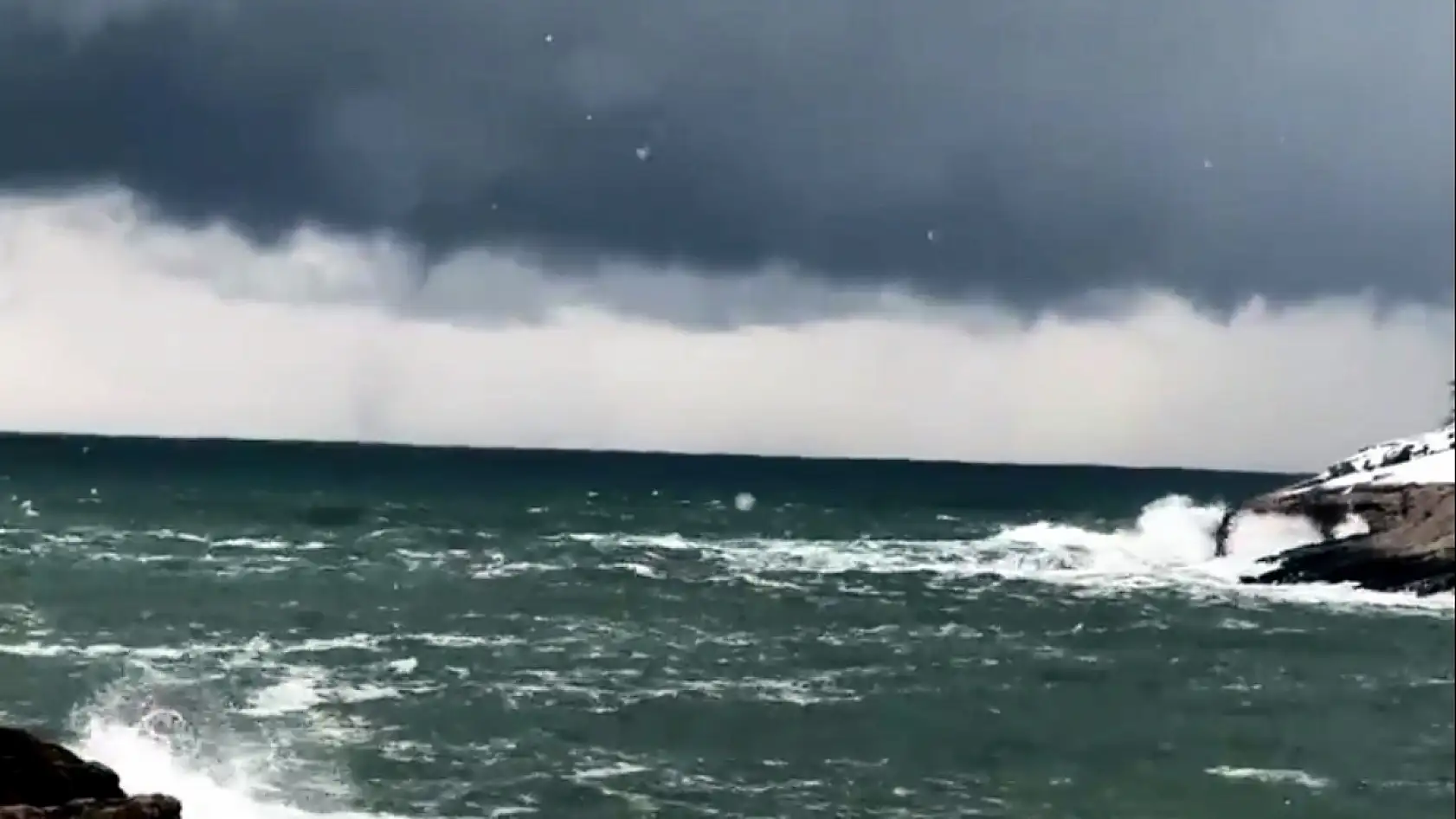 Amasra'da korkutan görüntü