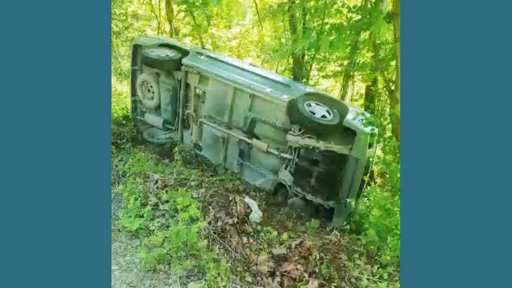 Önüne hayvan çıkınca kaza yaptı