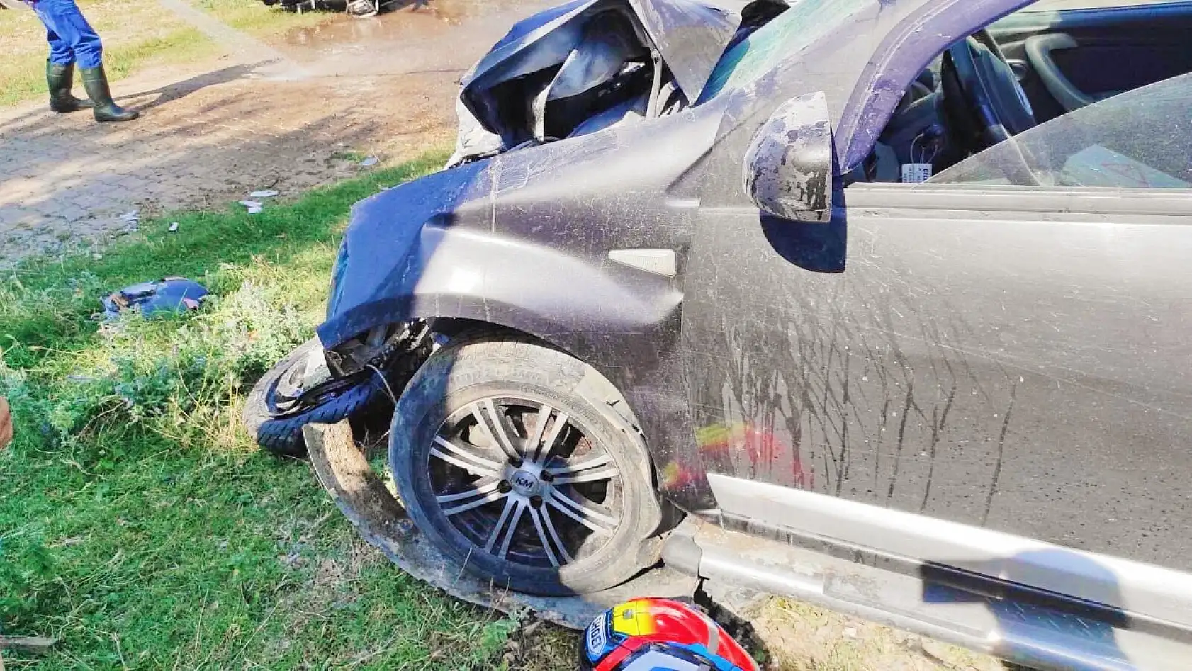 Motosiklet sürücüsünün kalbi durdu