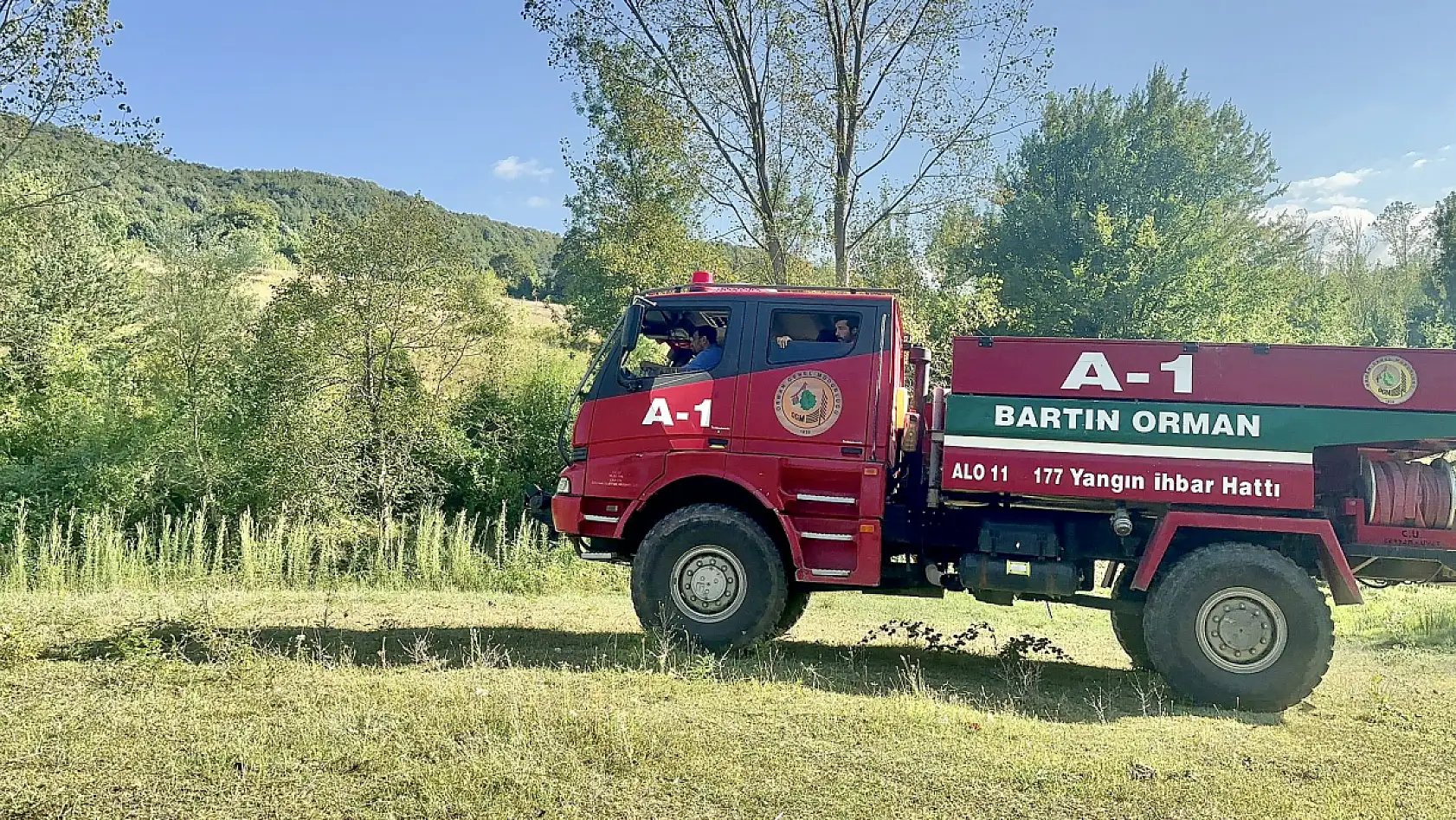 Direkler yıkılınca yangın çıktı