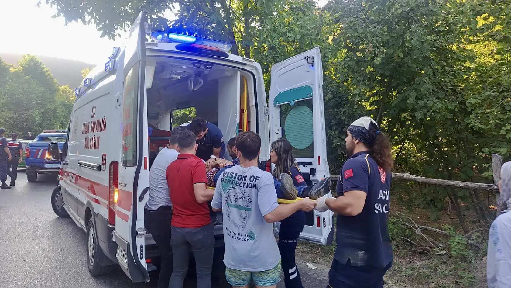 Kumluca yolunda kaza