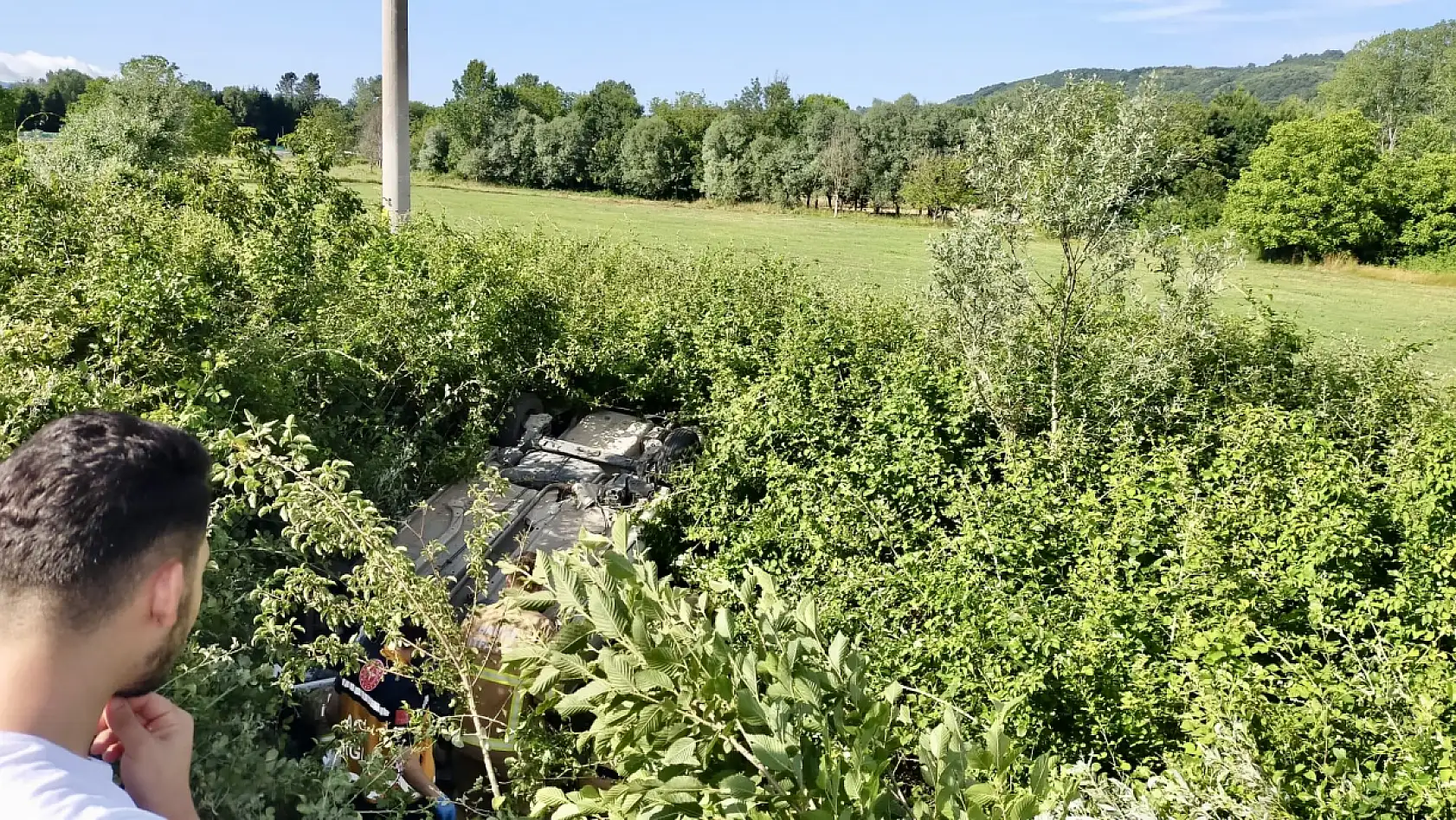 Otomobil Şarampole uçtu