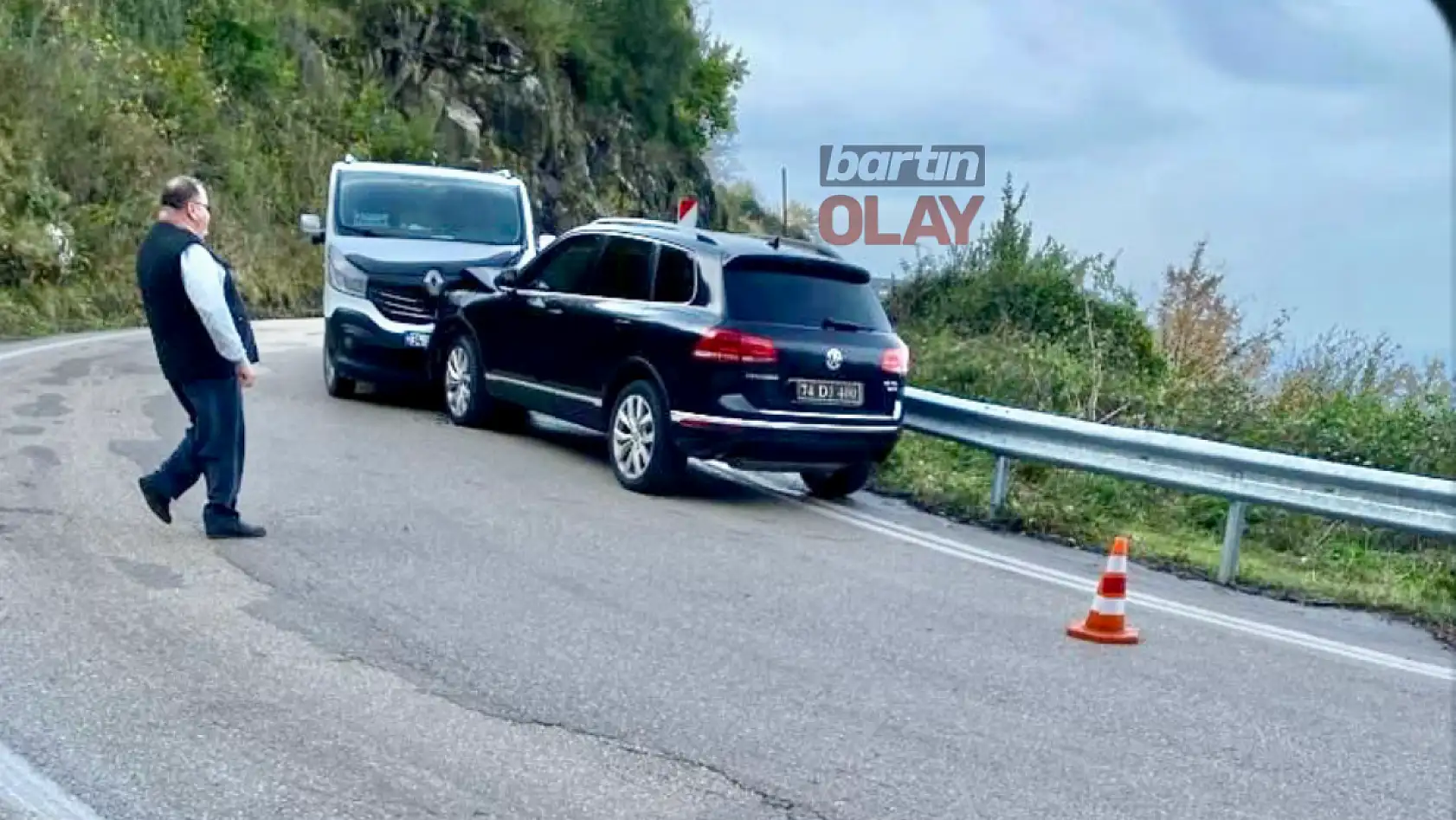 Belediye başkanı kaza yaptı