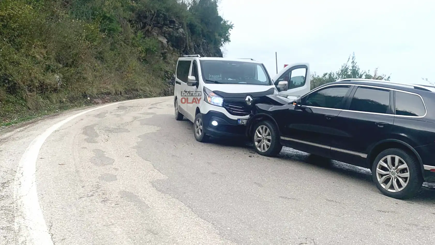 Belediye başkanı kaza yaptı