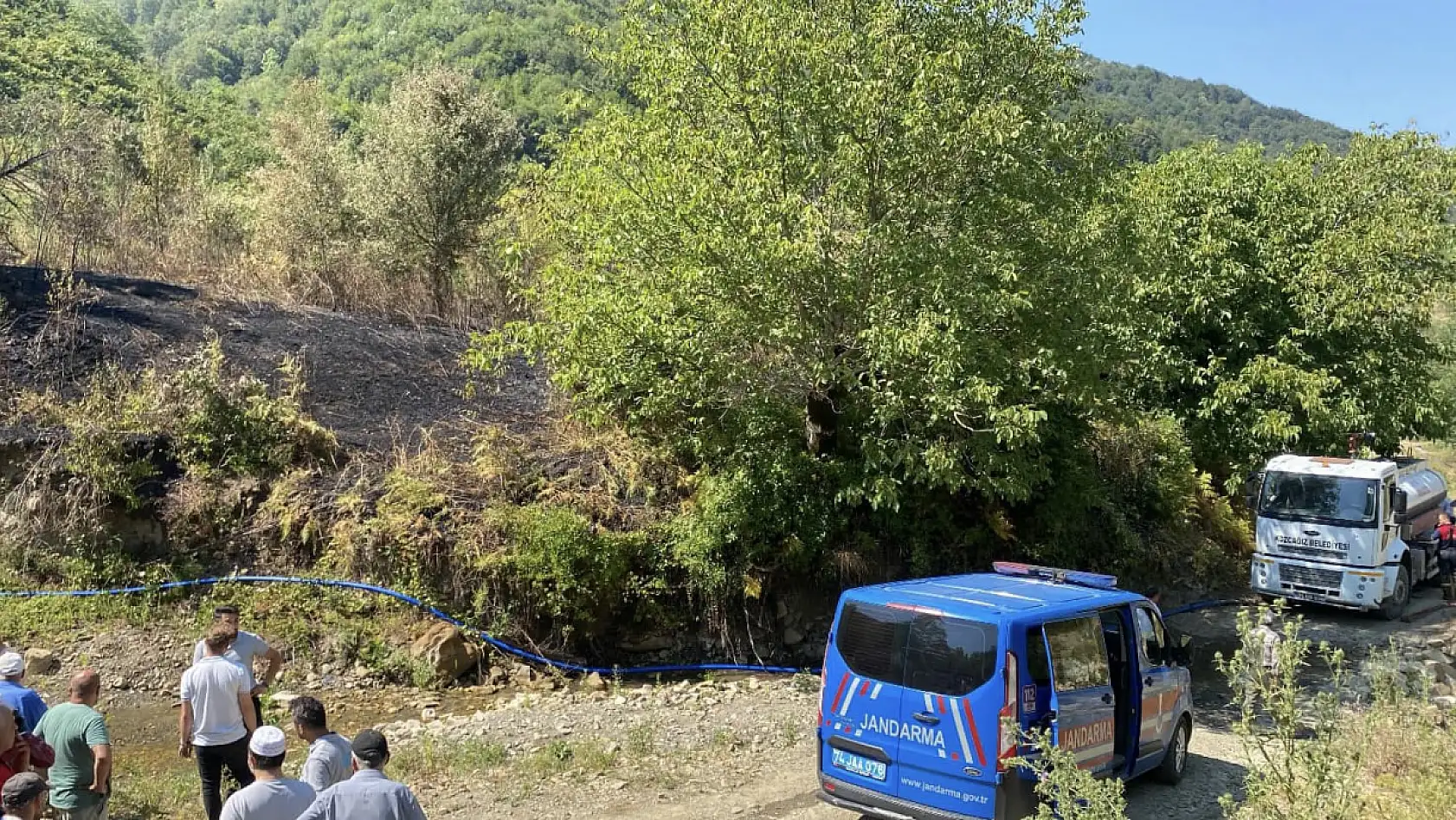 Yangın çıktı, yürekler ağza geldi