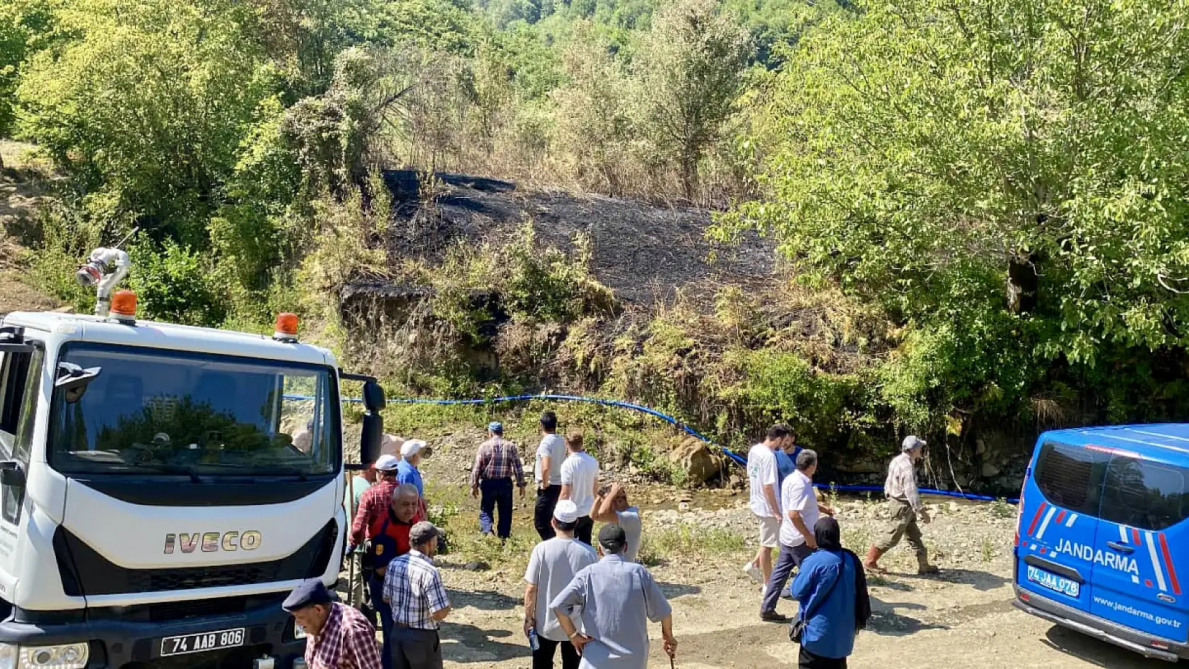 Yangın çıktı, yürekler ağza geldi