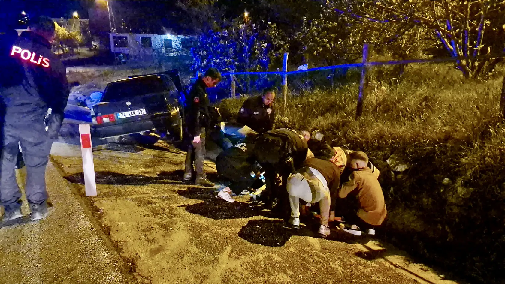 Kaza yapan alkollü sürücü feryat etti